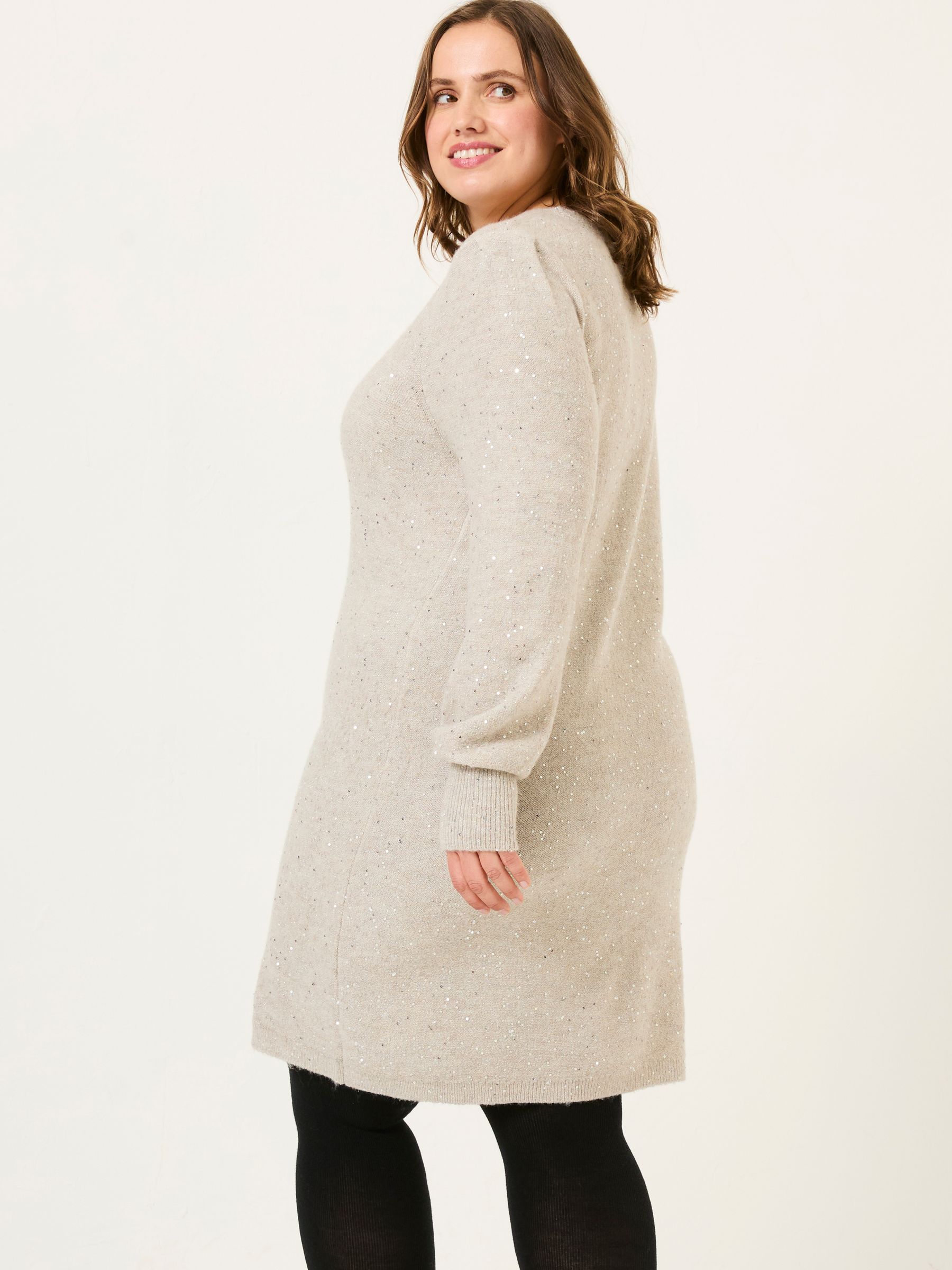 Light Natural Eden Knit Dress - Image 7 of 9