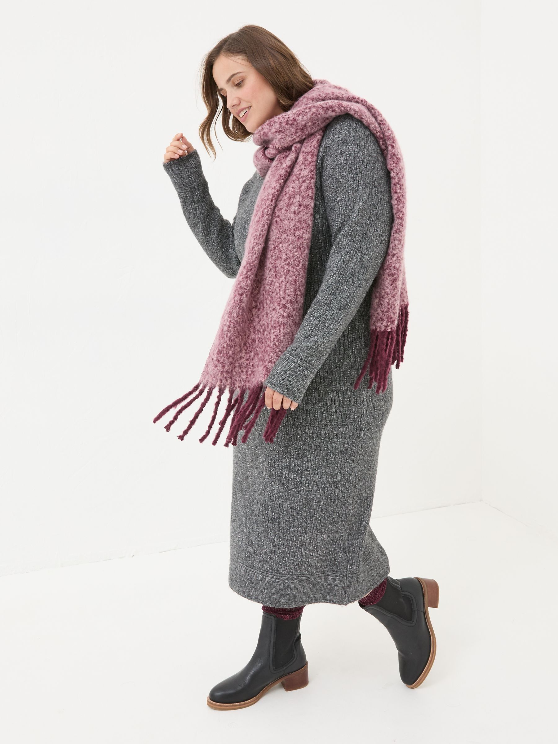 Charcoal Grey Maddy Knit Dress - Image 8 of 10
