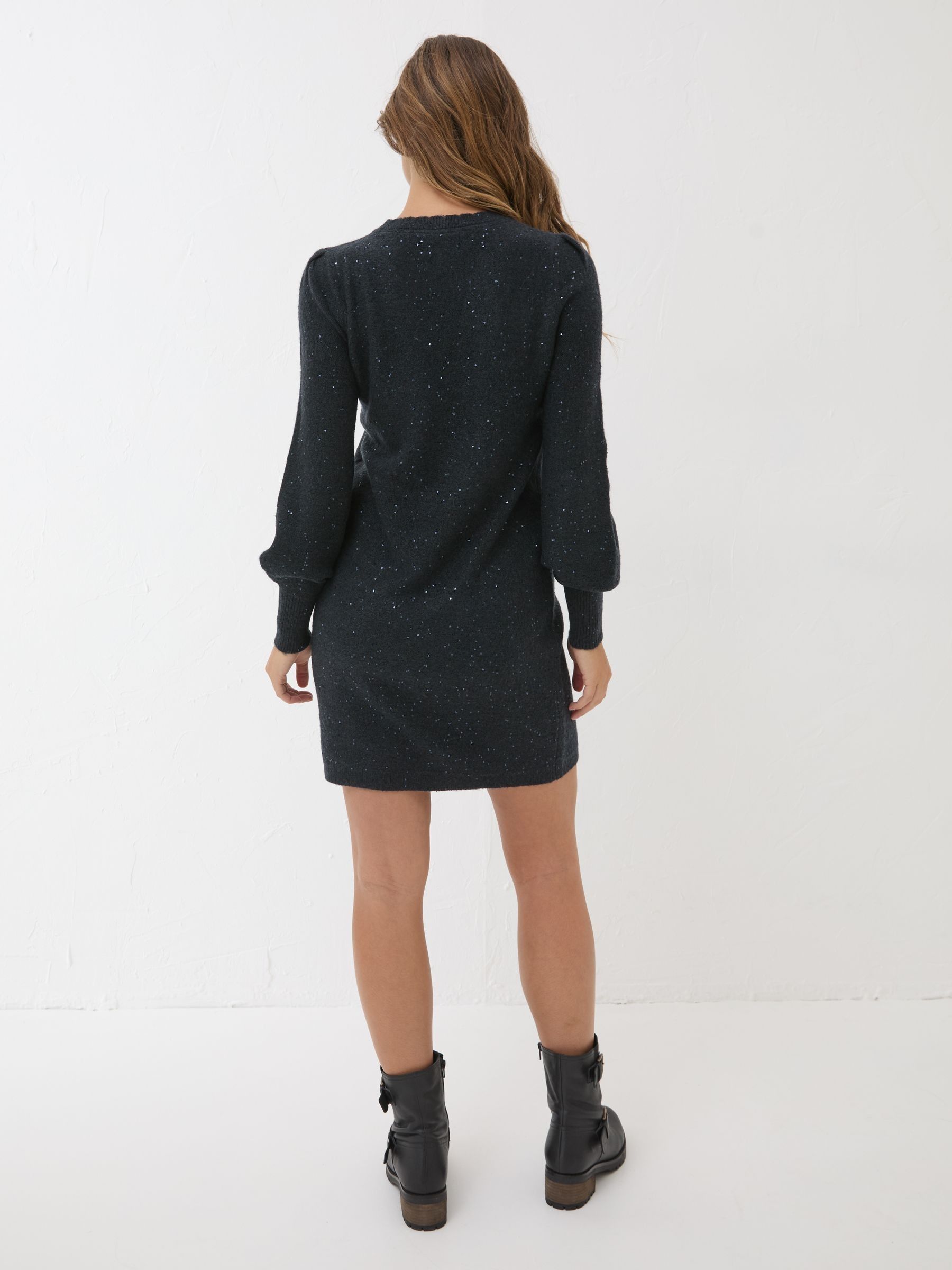 Dark Navy Eden Knit Dress - Image 2 of 6