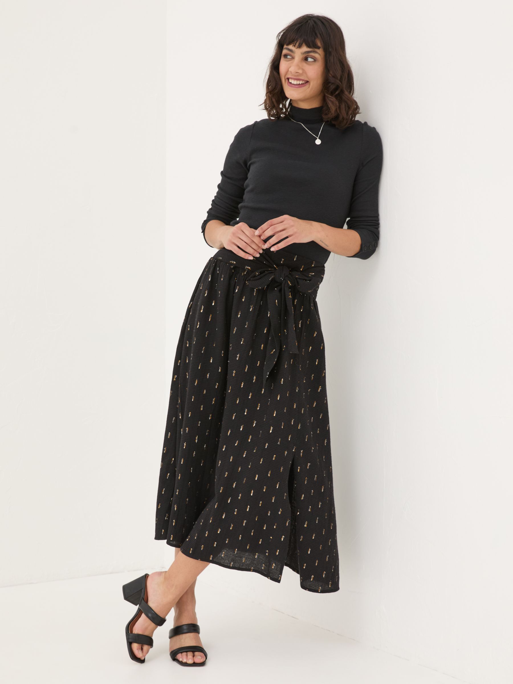 Black Sascha Detail Skirt - Image 3 of 8