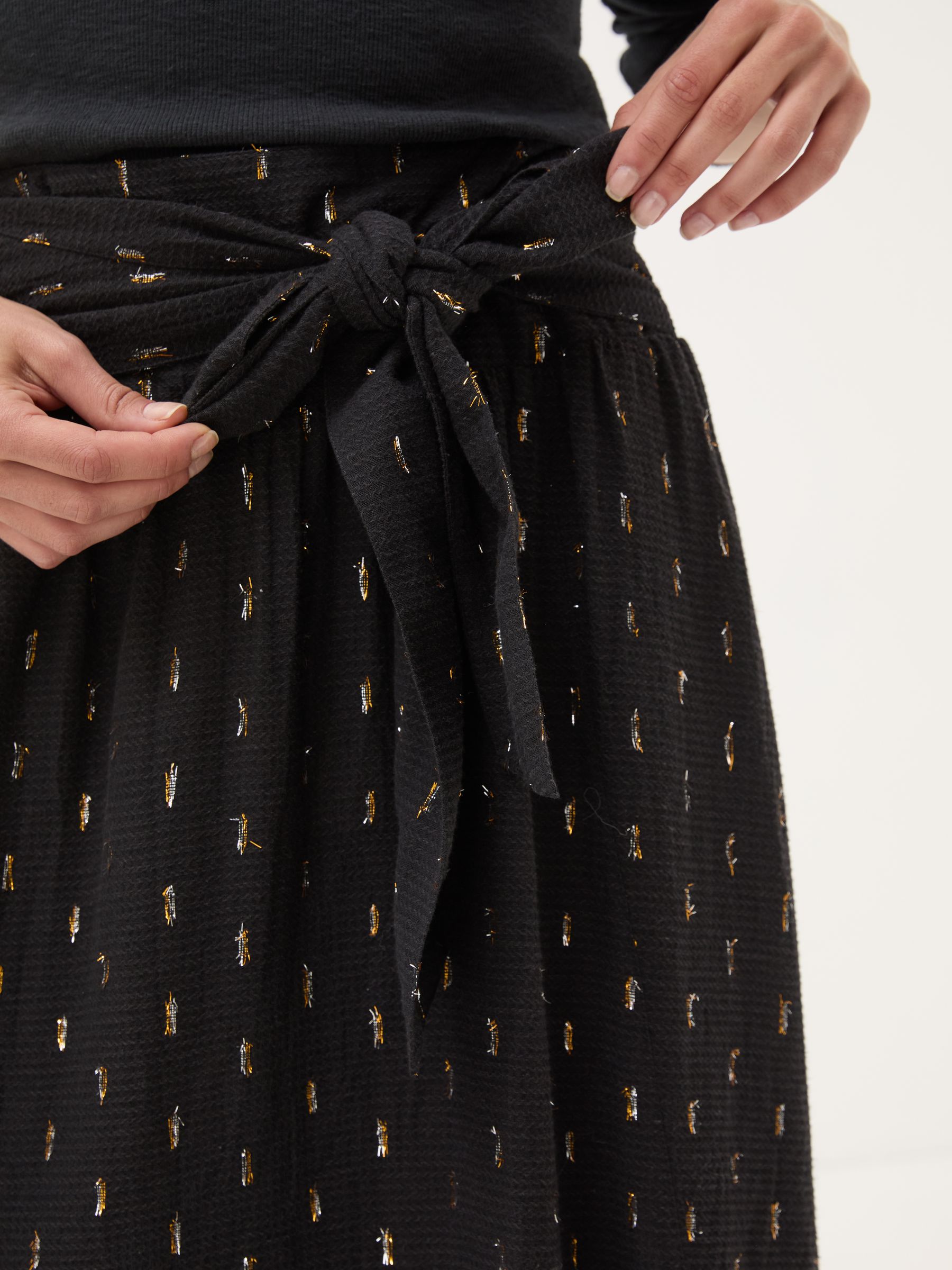 Black Sascha Detail Skirt - Image 6 of 8