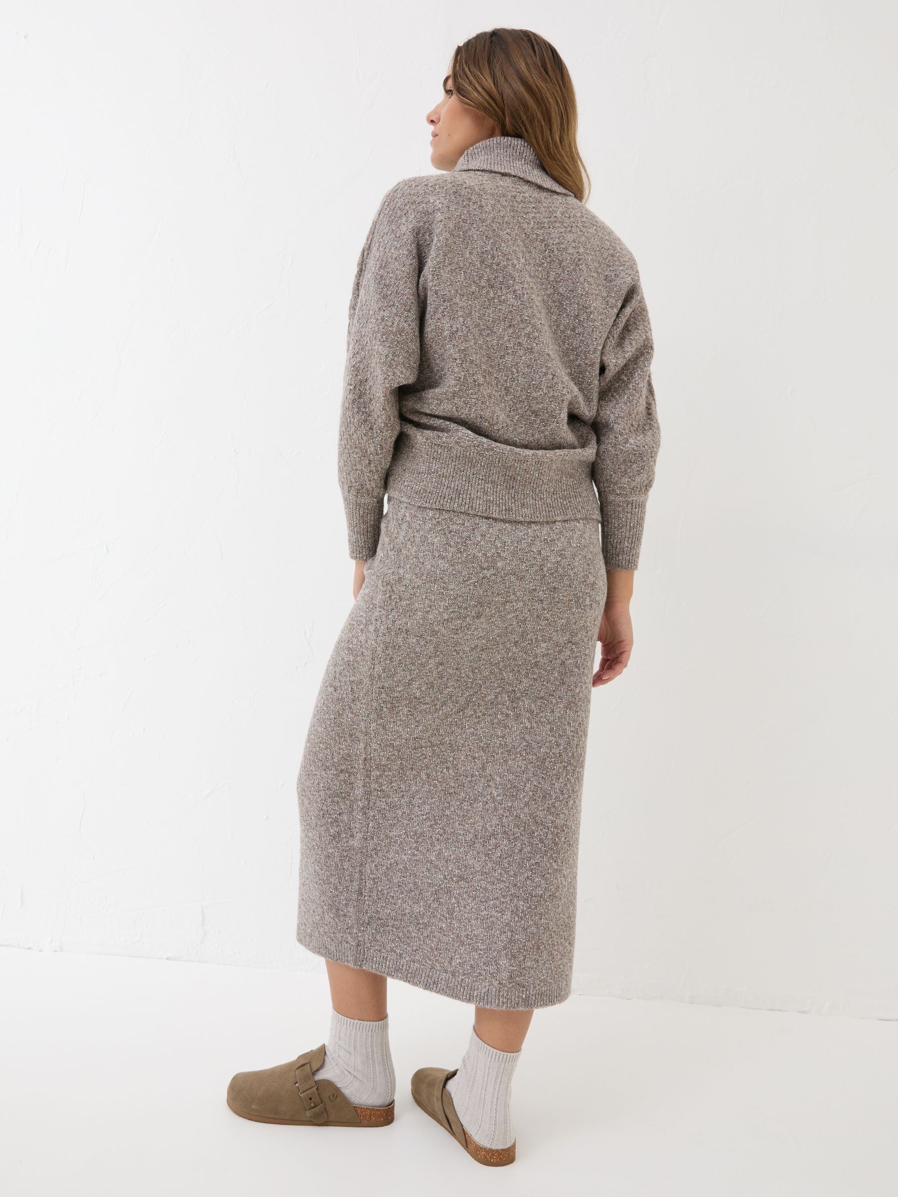 Oatmeal Knitted Skirt - Image 2 of 5