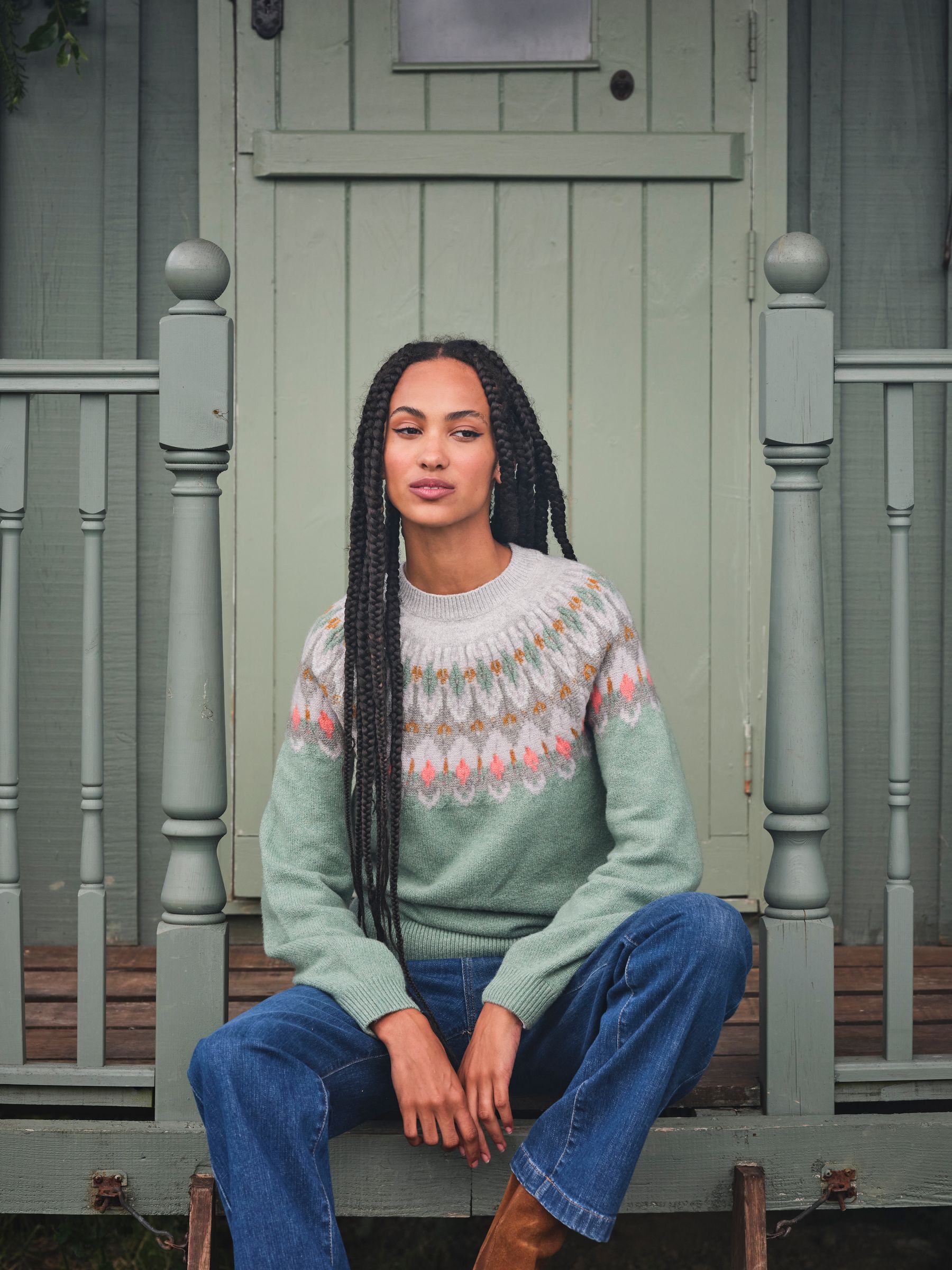 Light Teal Esther Jumper - Image 1 of 7