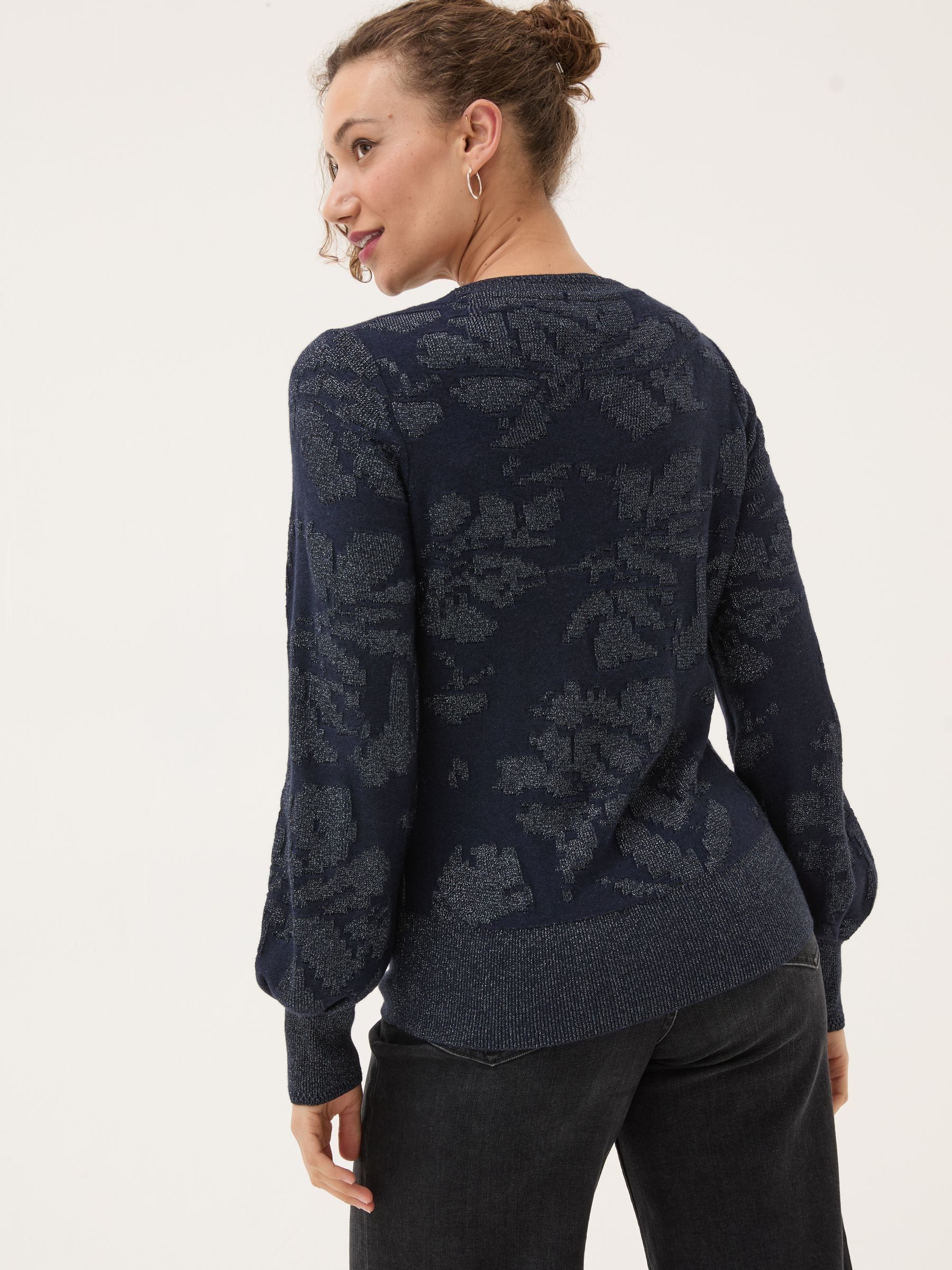 Dark Navy Dark Skies Jacquard Jumper - Image 2 of 5