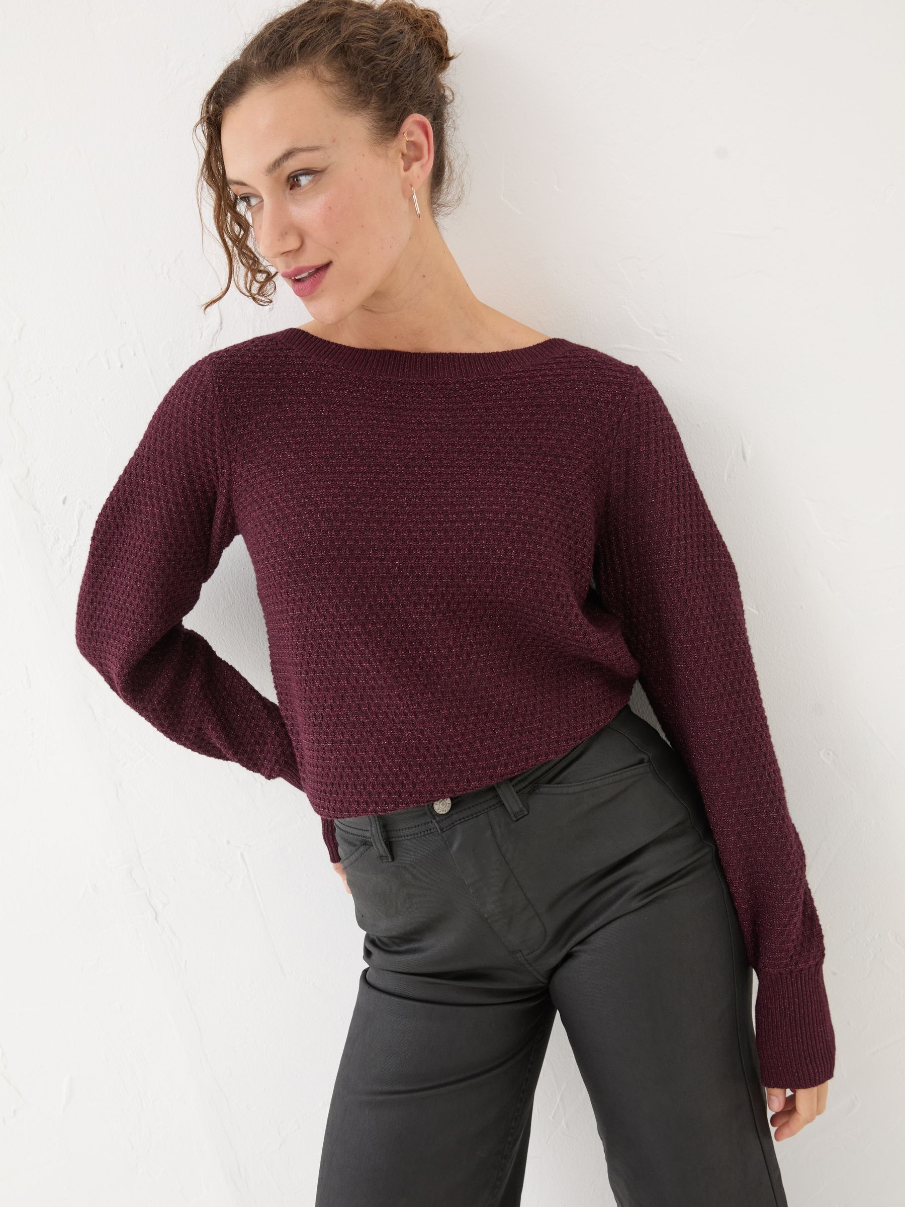Red Lara Sparkle Jumper - Image 1 of 5