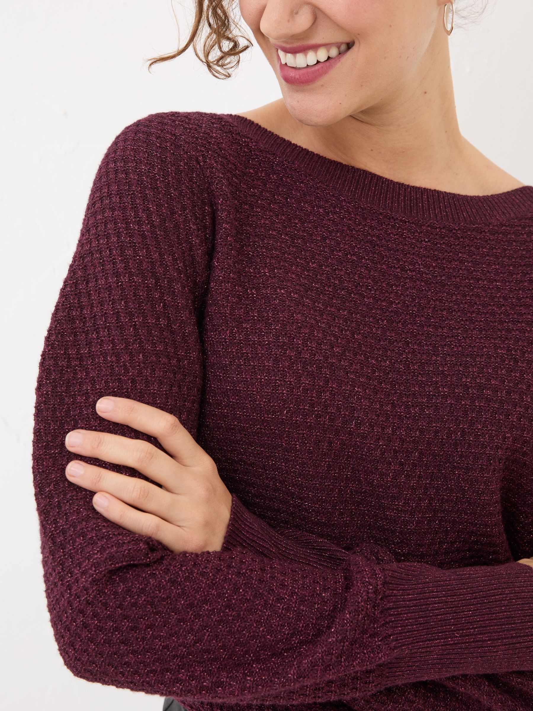 Red Lara Sparkle Jumper - Image 4 of 5