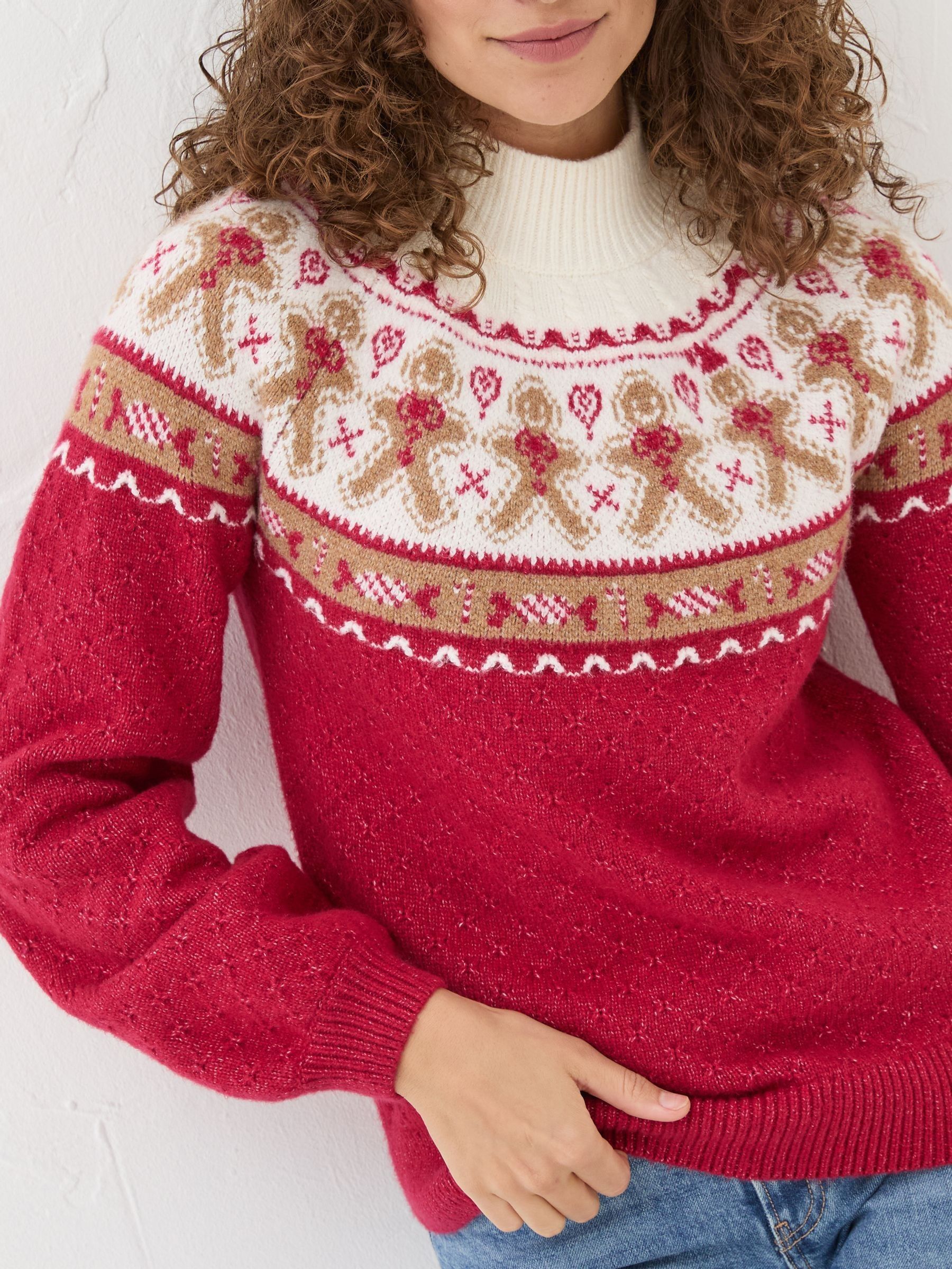 Yoke Red Gingerbread Jumper - Image 4 of 5
