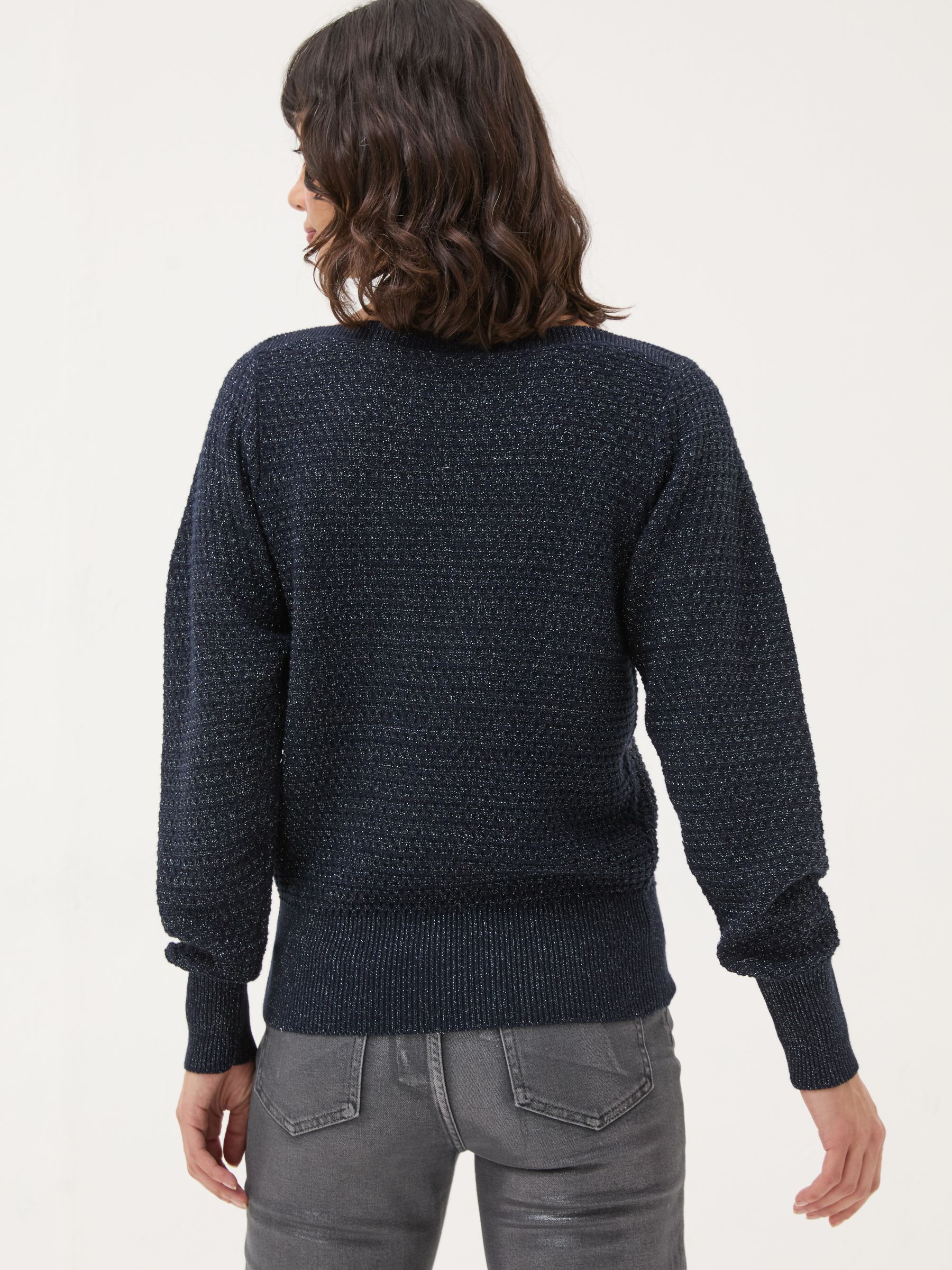 Dark Navy Lara Sparkle Jumper - Image 2 of 5