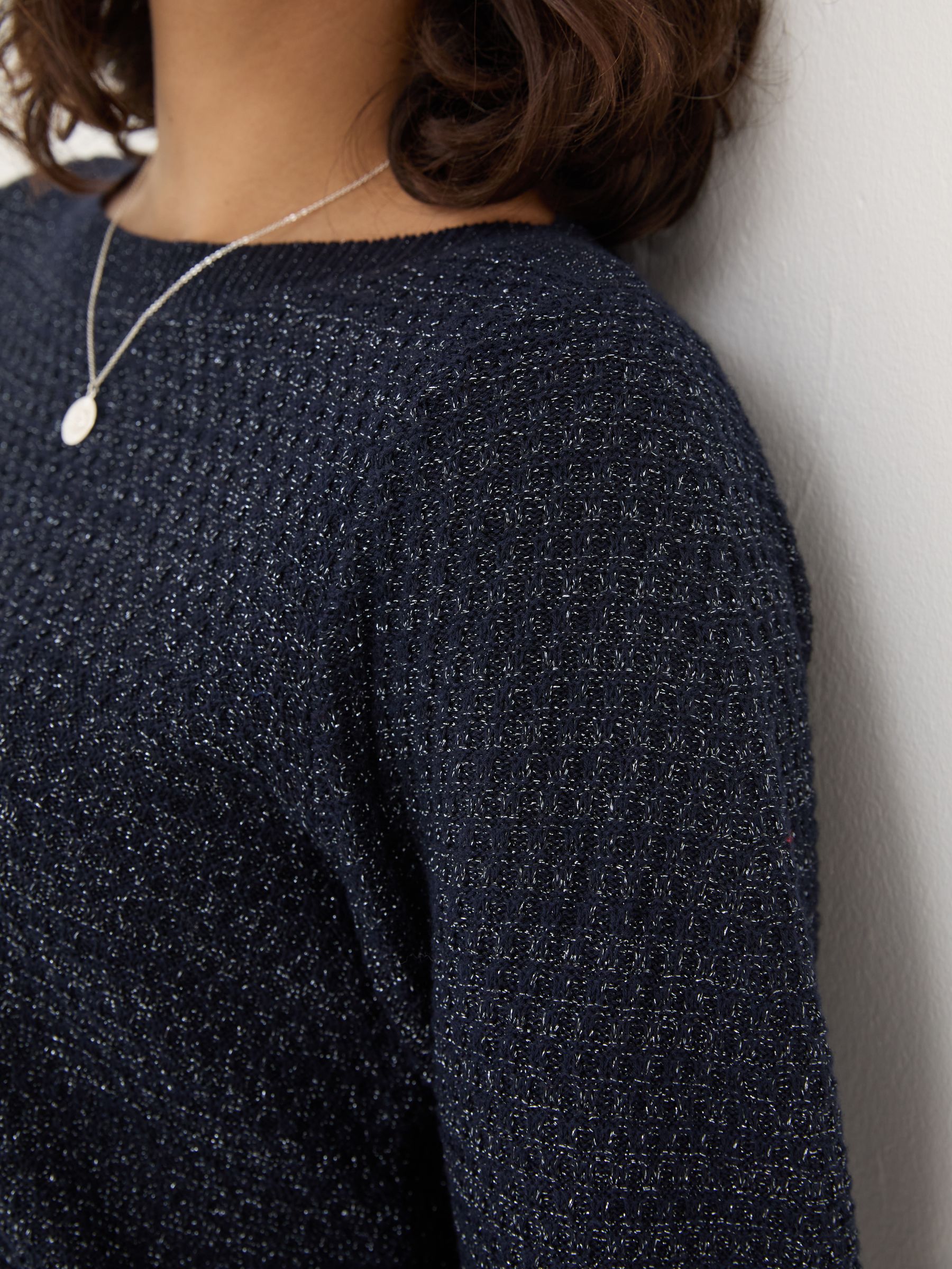 Dark Navy Lara Sparkle Jumper - Image 4 of 5
