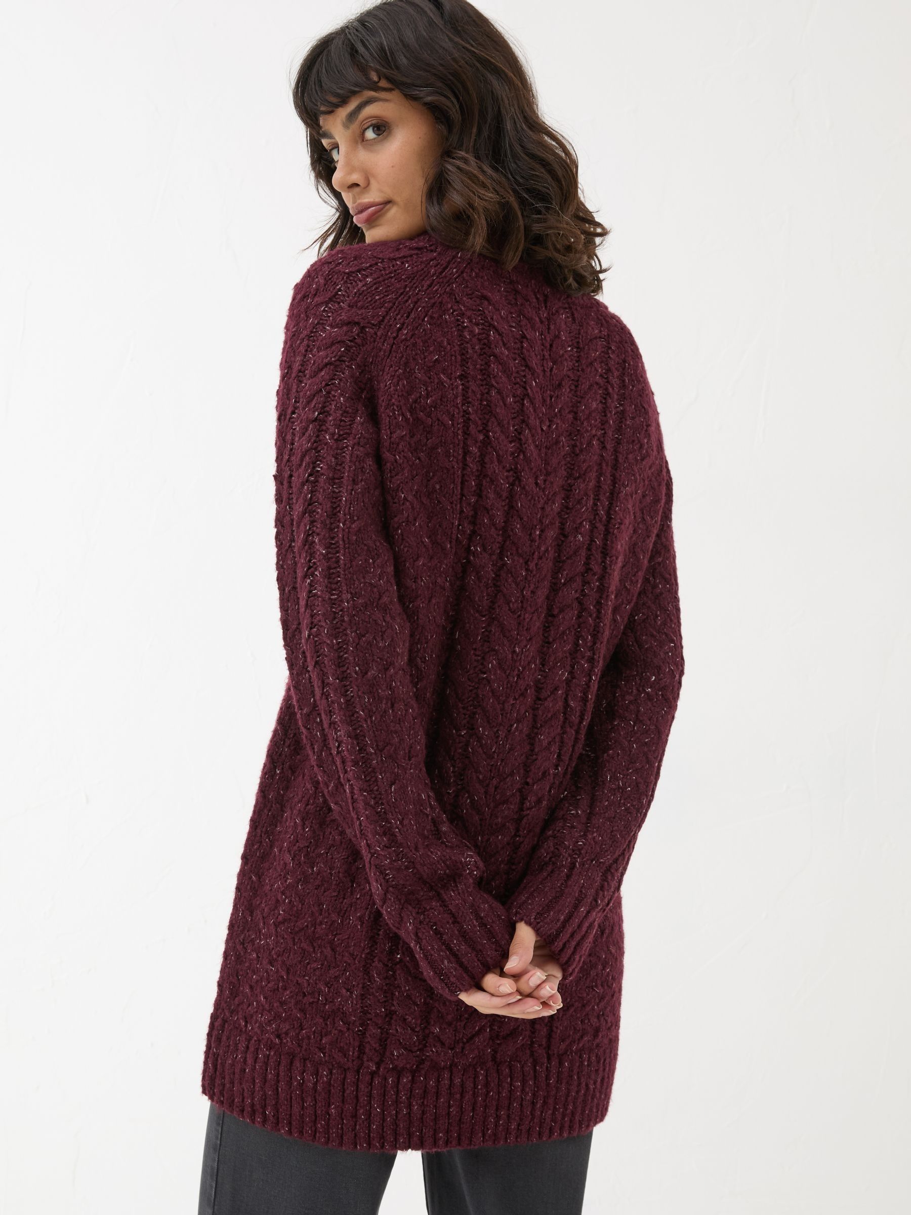 Dark Red Alicia V-Neck Tunic - Image 2 of 6