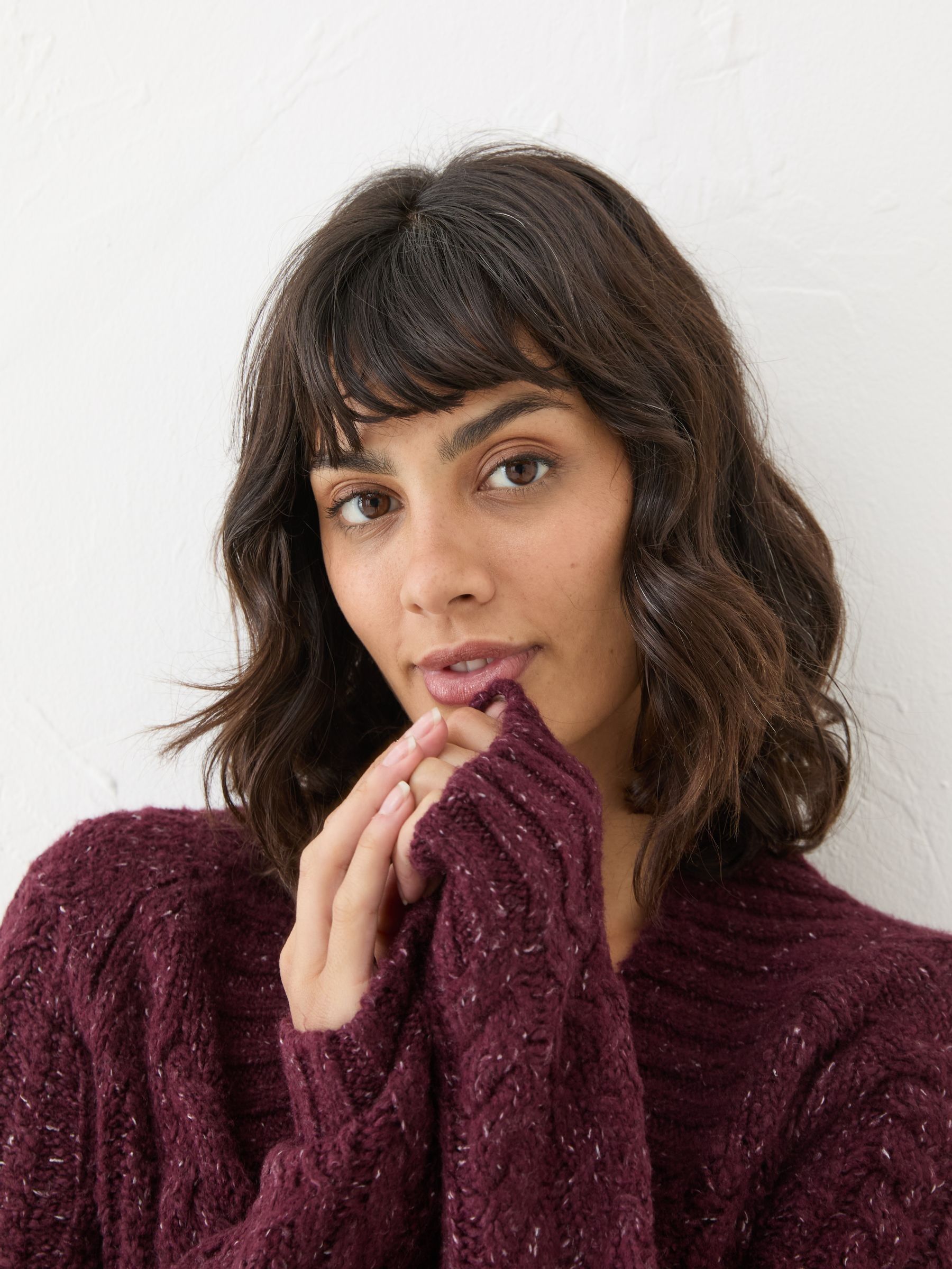 Dark Red Alicia V-Neck Tunic - Image 4 of 6