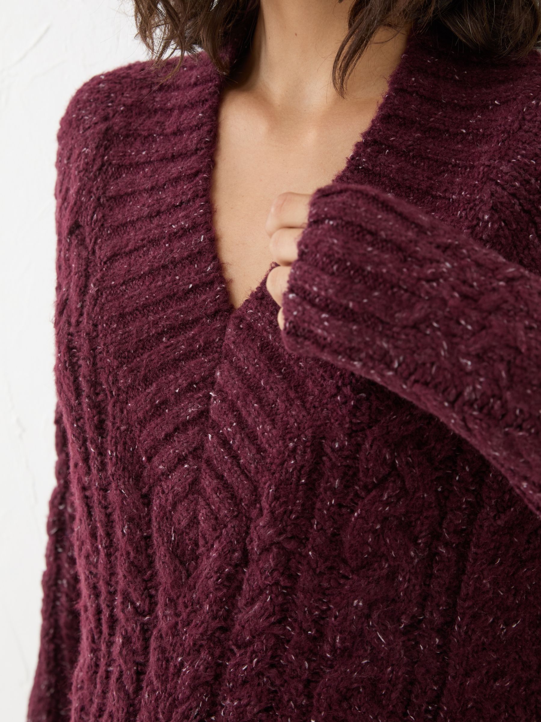 Dark Red Alicia V-Neck Tunic - Image 5 of 6