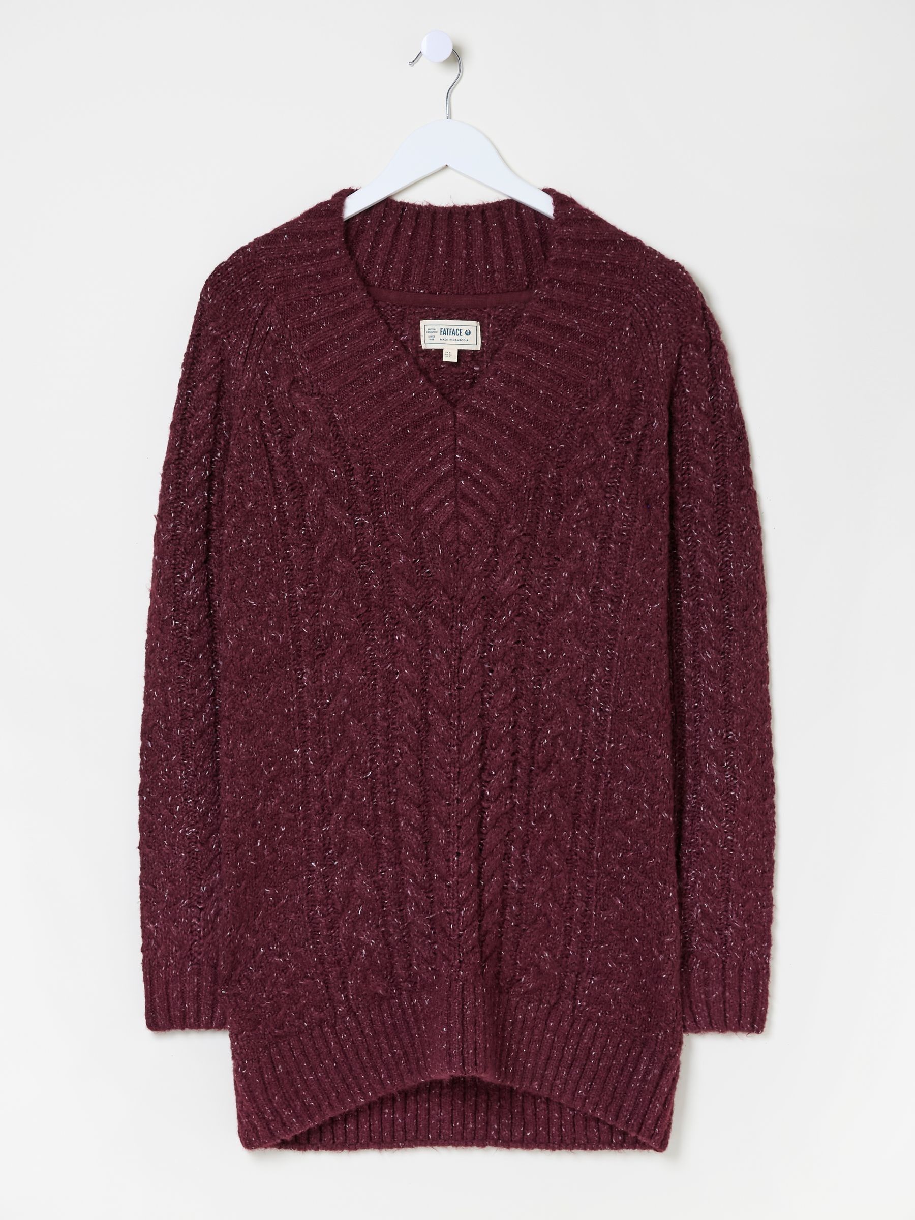 Dark Red Alicia V-Neck Tunic - Image 6 of 6
