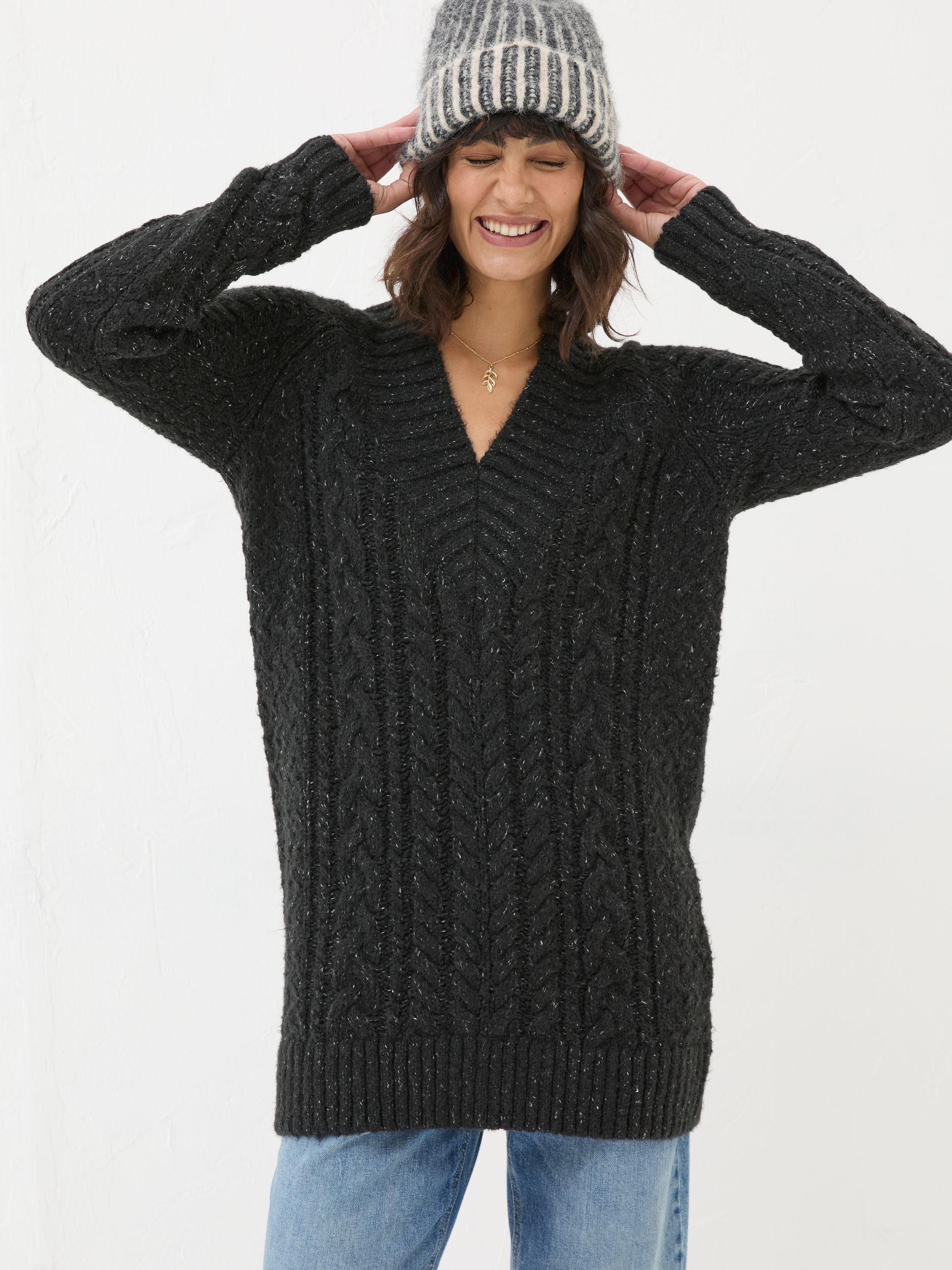 Black Alicia V-Neck Tunic - Image 1 of 6
