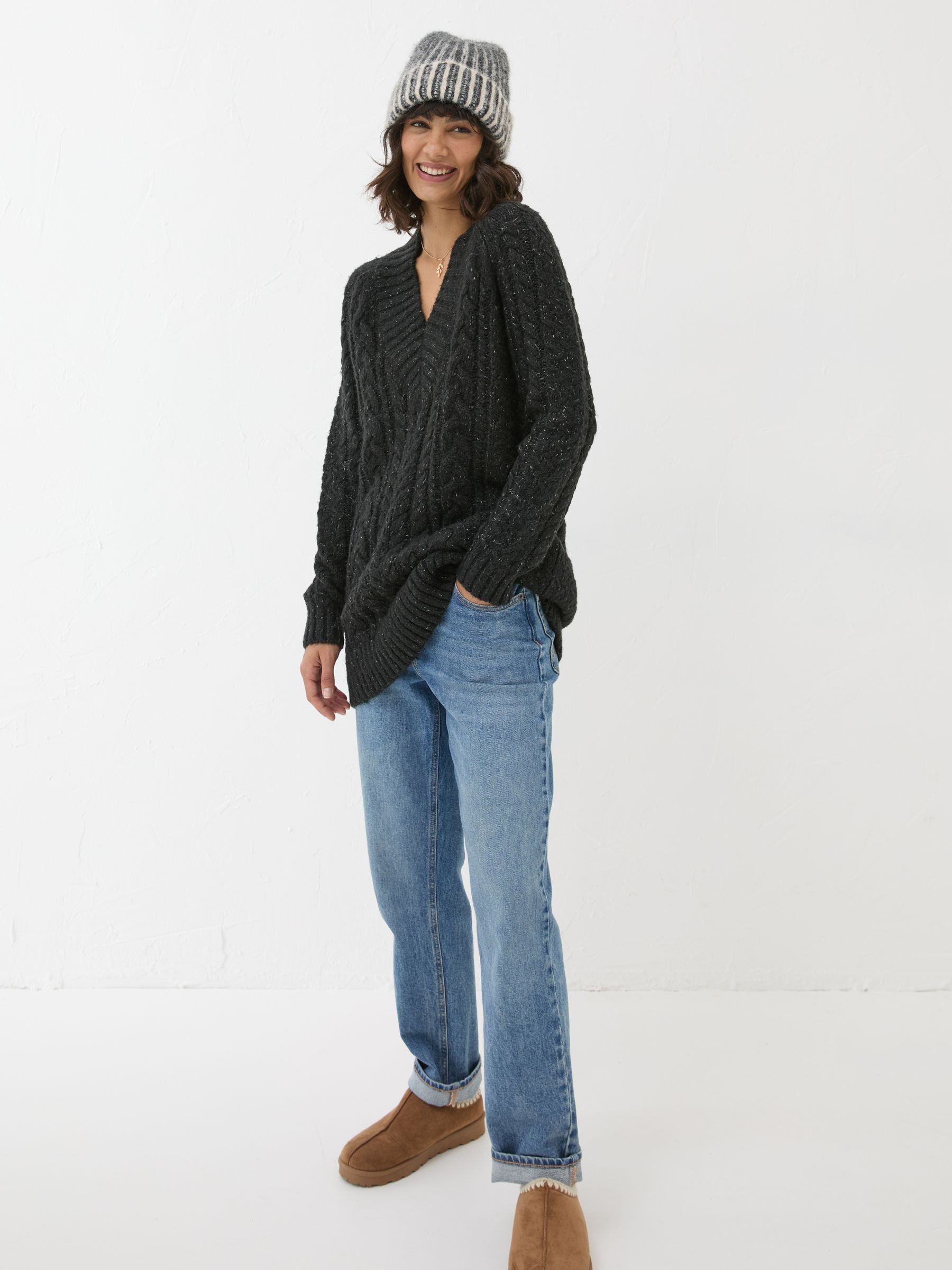 Black Alicia V-Neck Tunic - Image 3 of 6