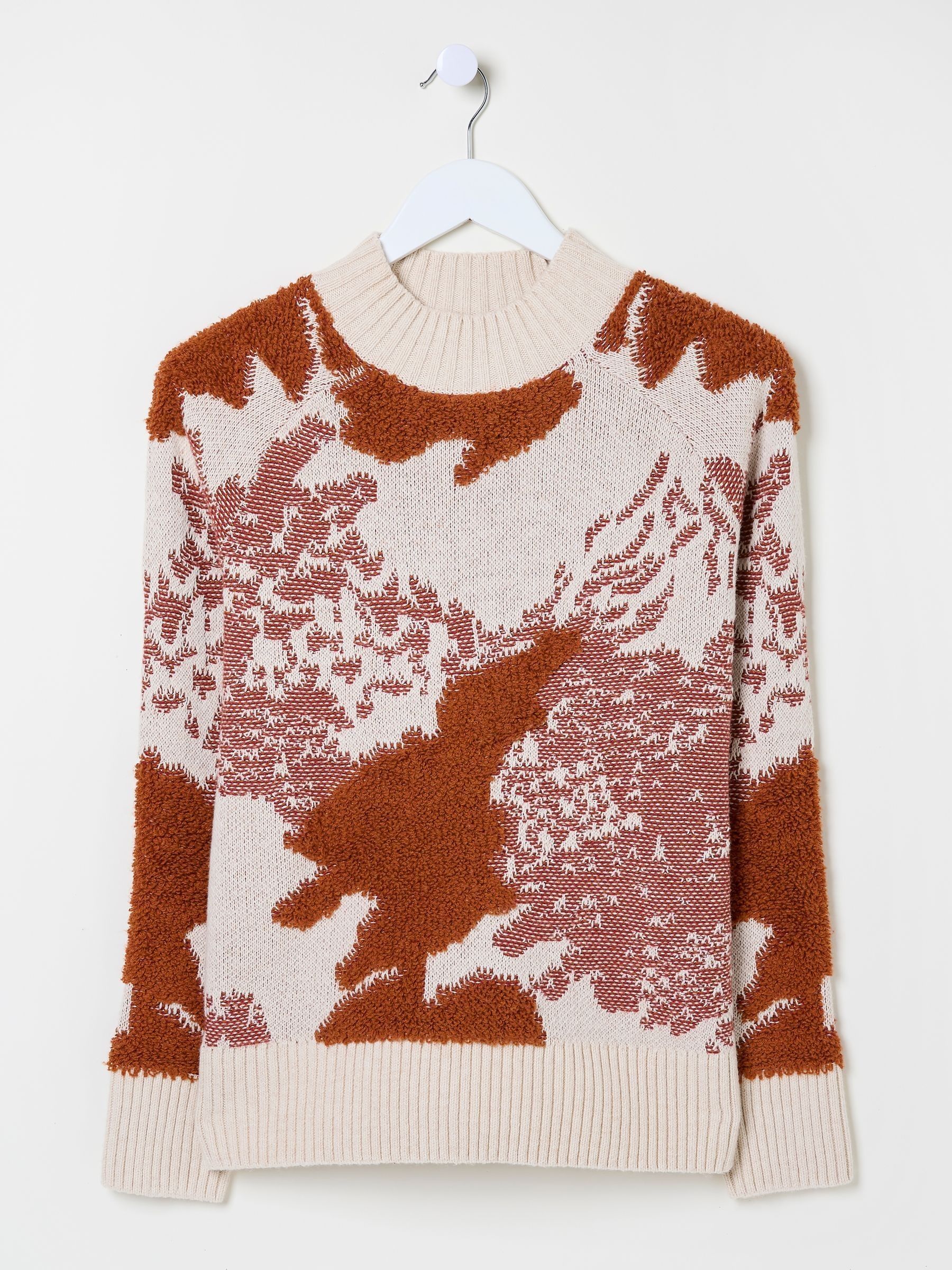 Natural Pattern Funnel Neck - Image 6 of 6