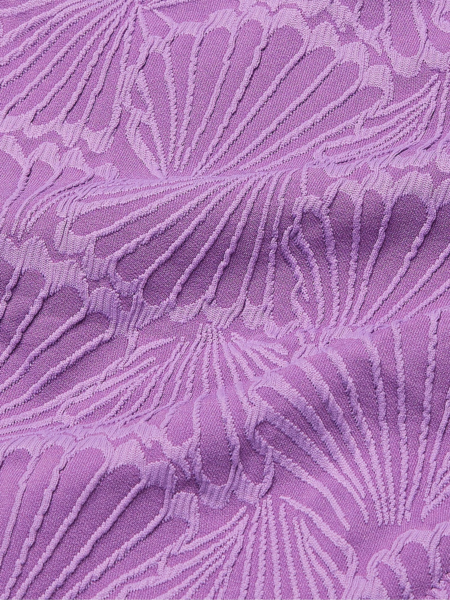 Glazed Violet Purple High Waisted Swim Bikini Bottom - Image 4 of 4