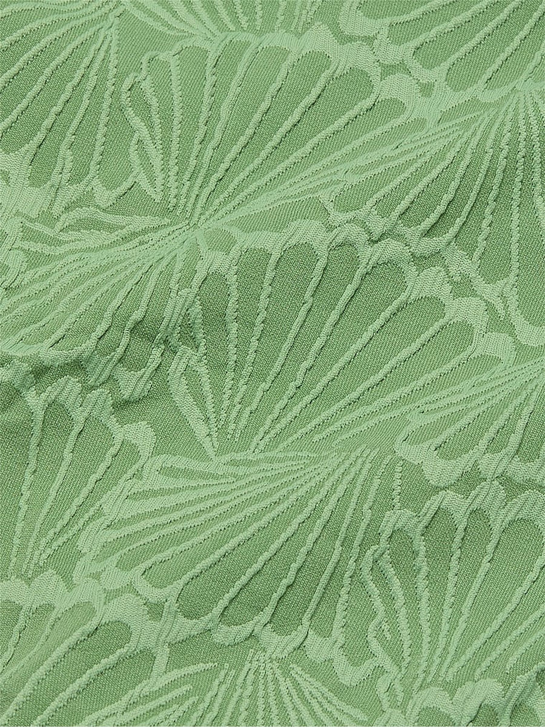Wild Grass Green High Waisted Swim Bikini Bottom - Image 4 of 4