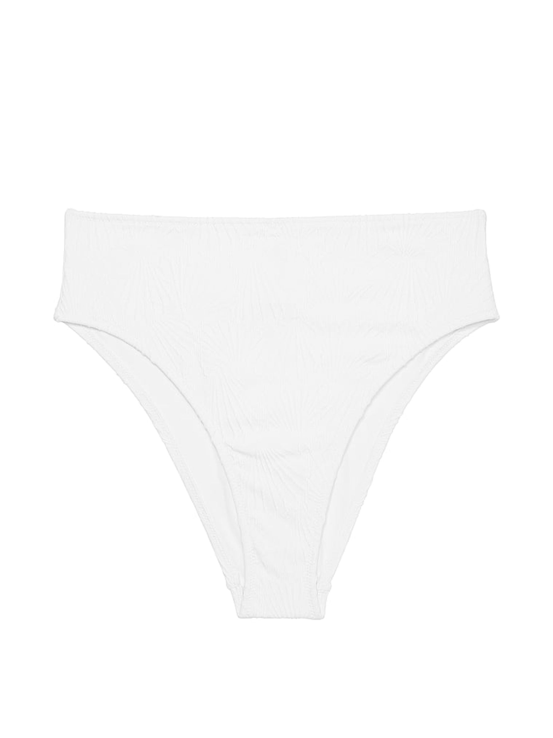 Optic White High Waisted Swim Bikini Bottom - Image 3 of 4