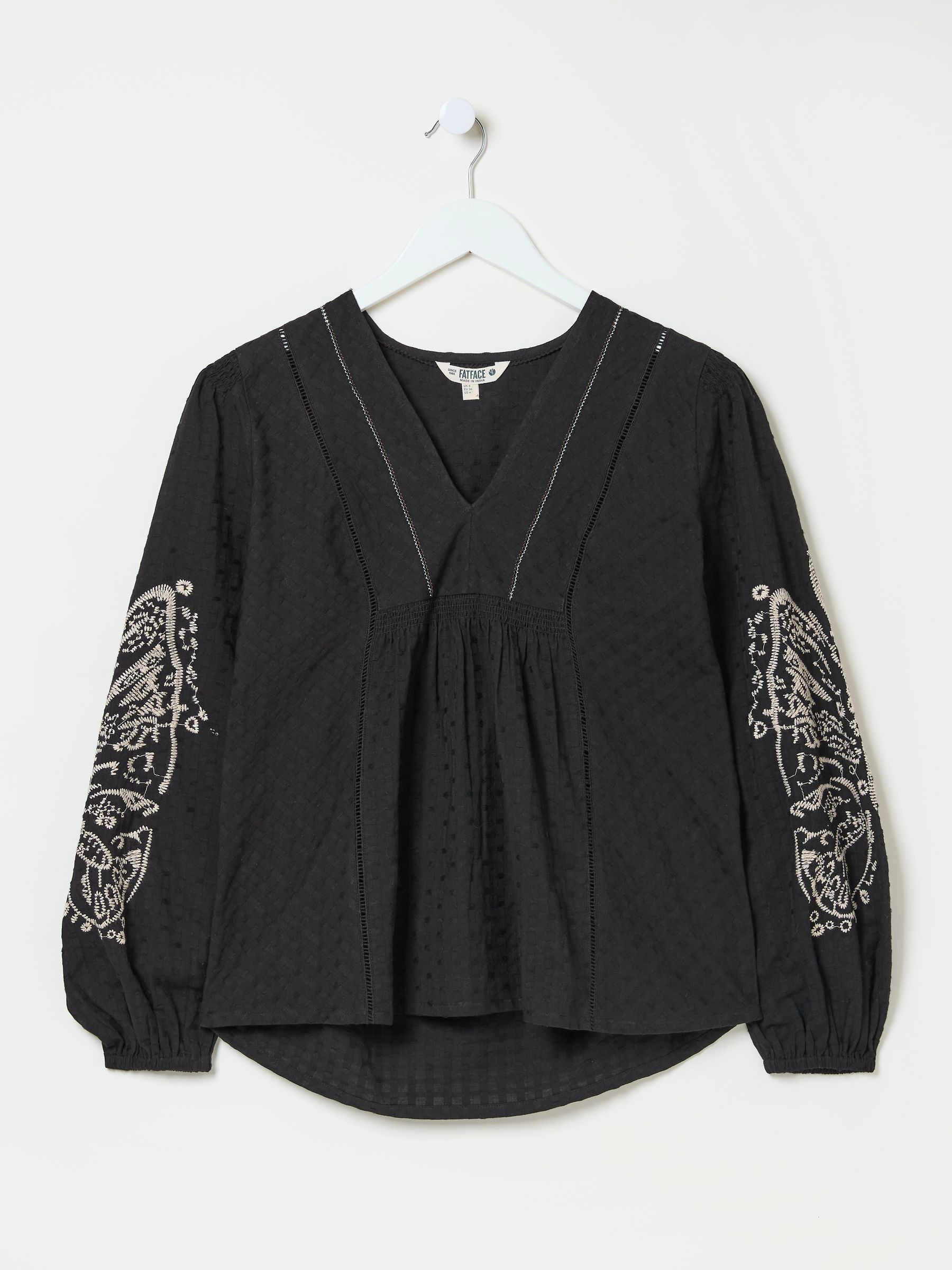 Black Lara Detail Blouse - Image 6 of 6