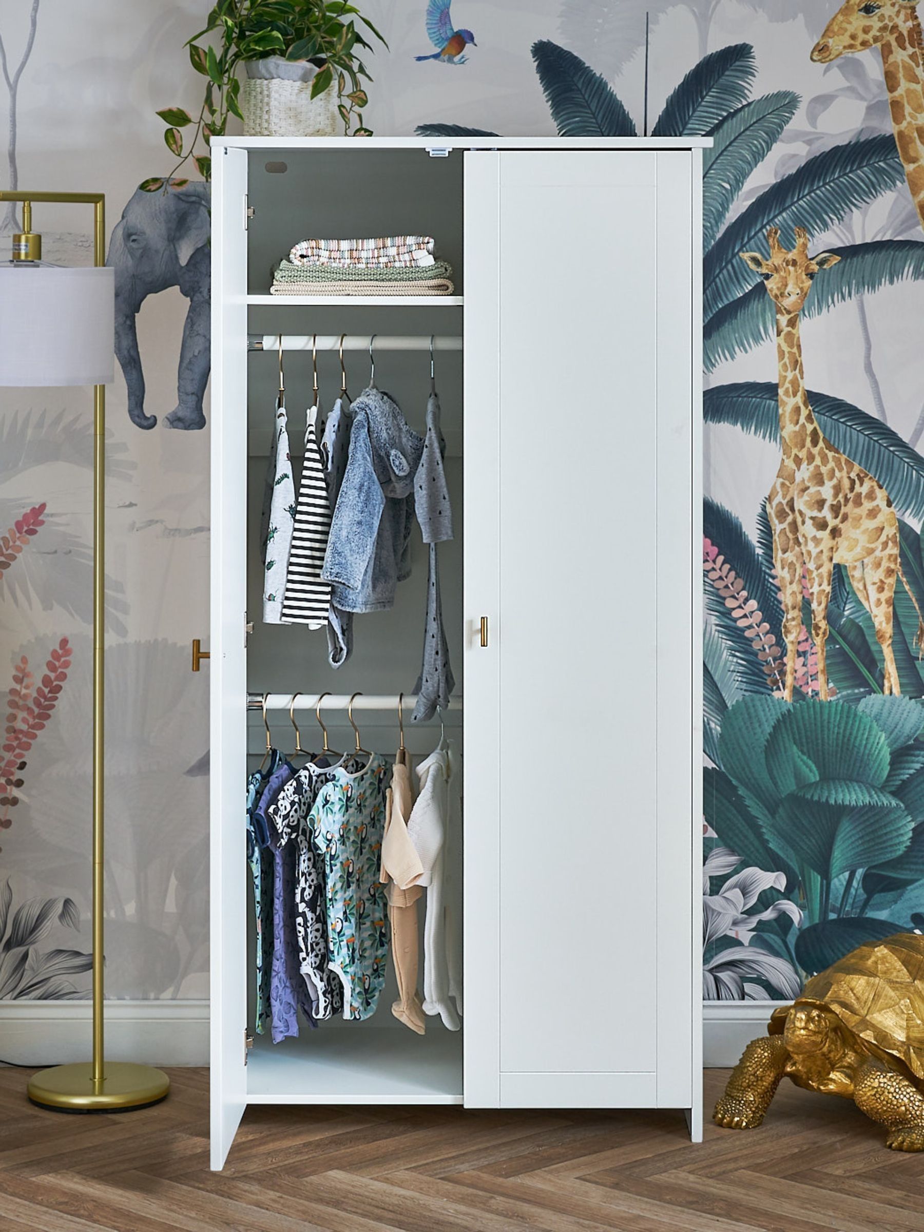 Obaby Evie White Double Wardrobe - Image 2 of 5