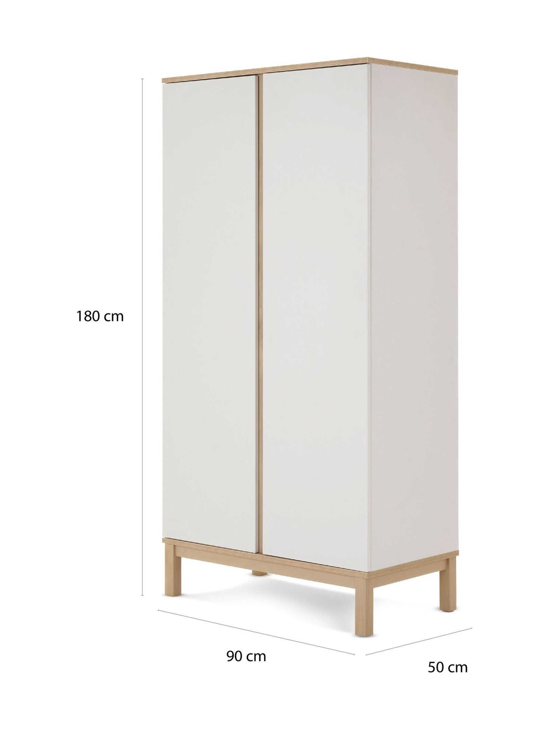 Obaby White Astrid Double Wardrobe - Image 6 of 6