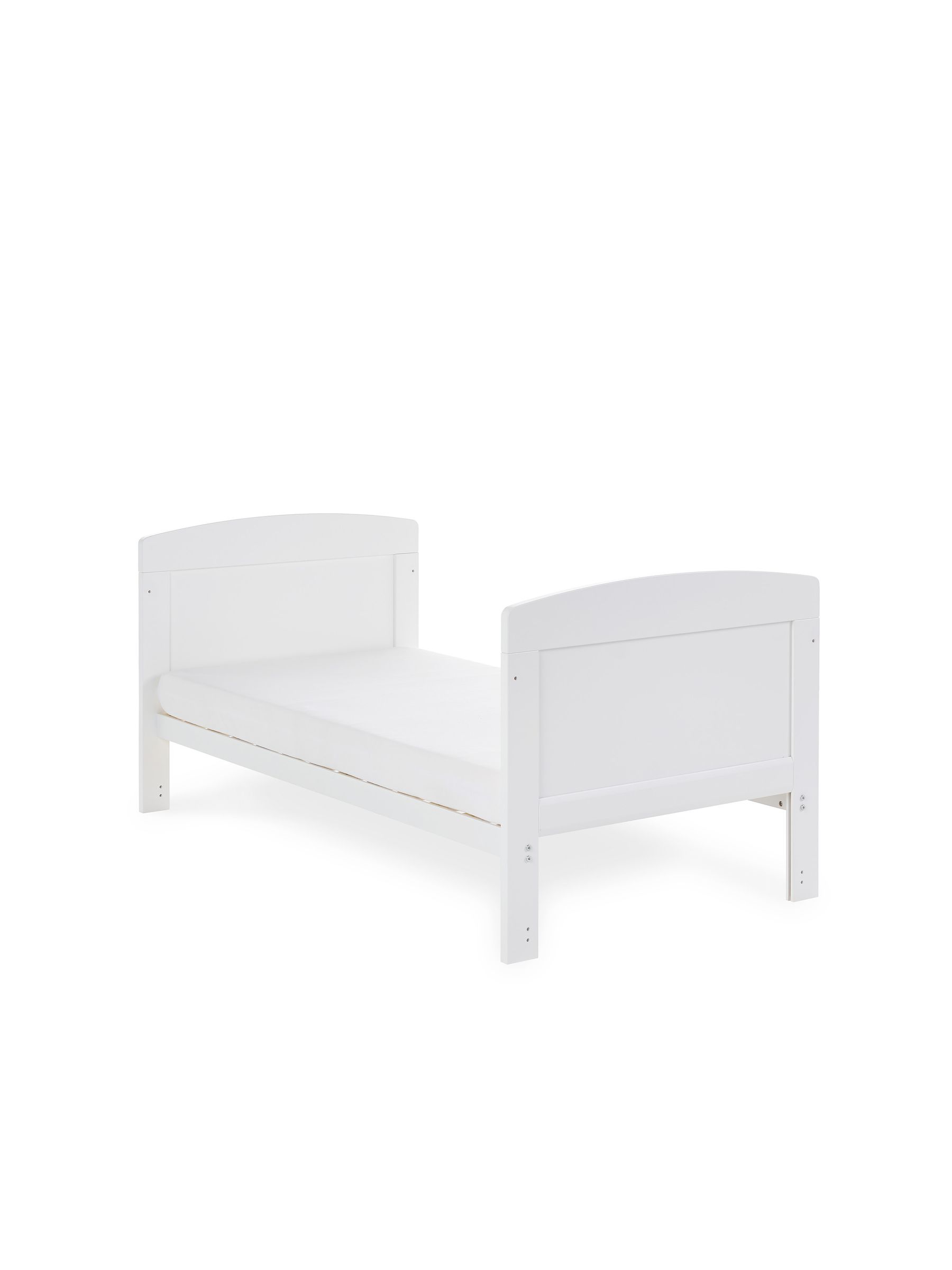 Obaby White Grace Cot Bed, Cot Top Changer and Fibre Mattress - Image 4 of 5