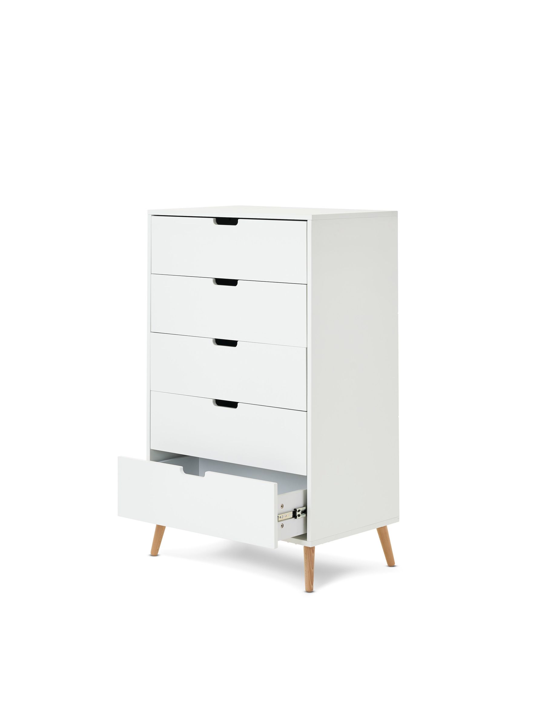 Obaby White/Natural Maya Tall Boy Chest of Drawers - Image 2 of 3