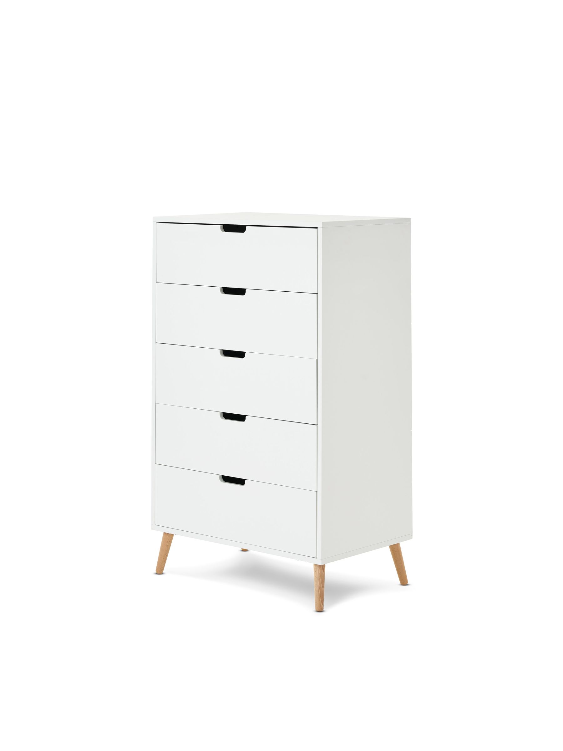 Obaby White/Natural Maya Tall Boy Chest of Drawers - Image 3 of 3