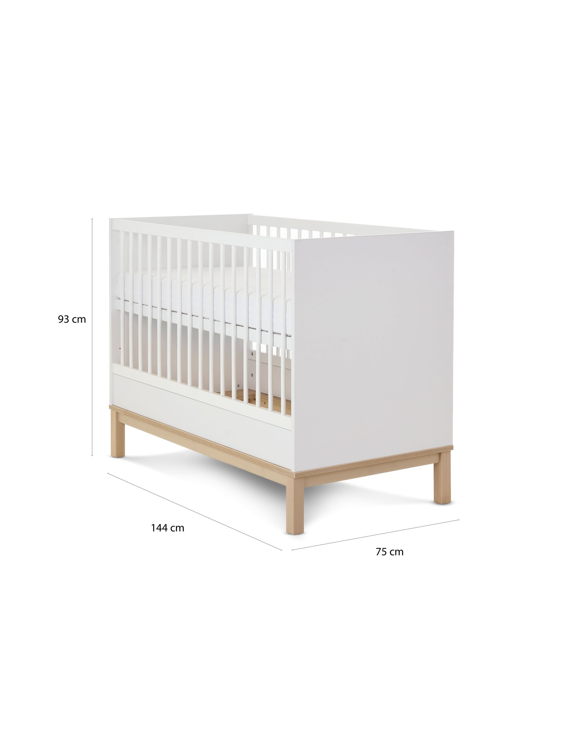 Obaby White Regular Astrid Cot Bed - Image 6 of 6
