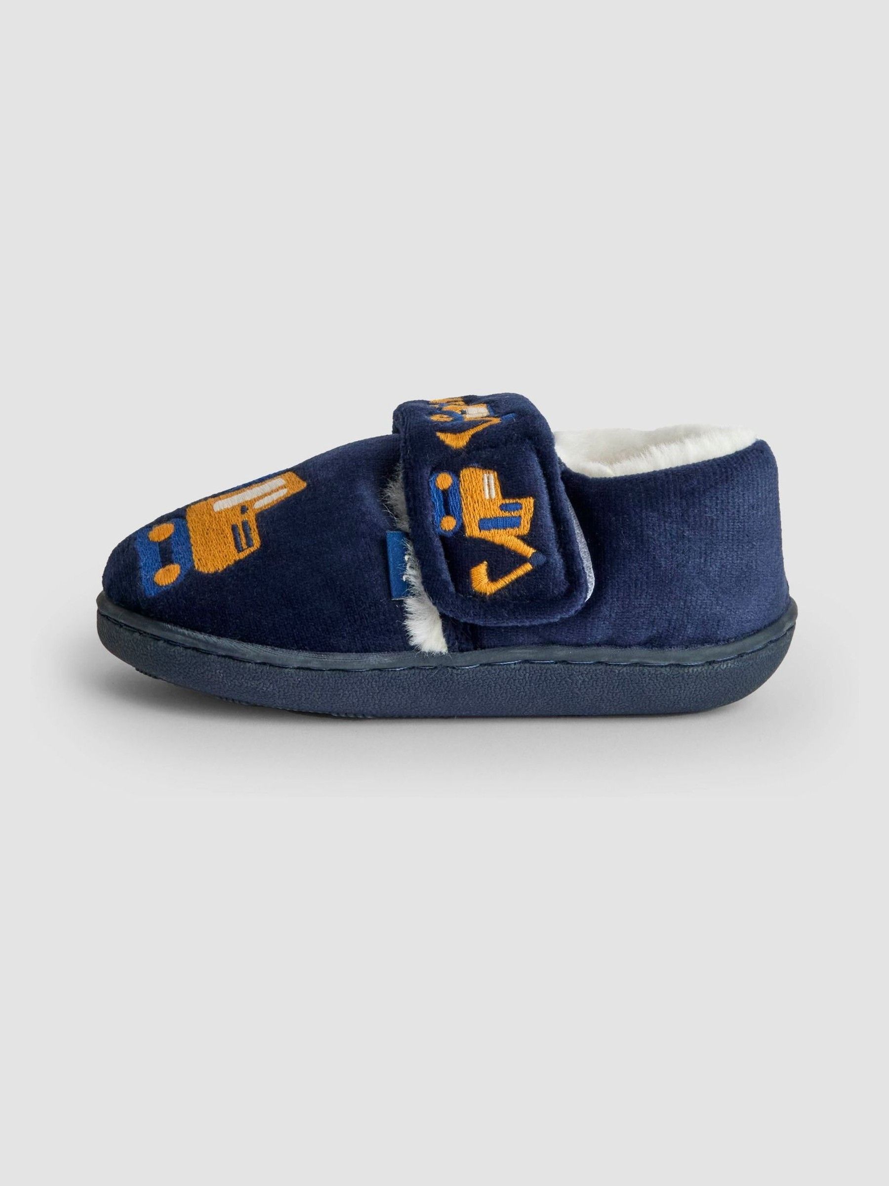 JOJO ネイビー 下駄　M26.5〜28cm向け Navy Digger Bear Slipper Shoe | JoJo Maman Bébé USA
