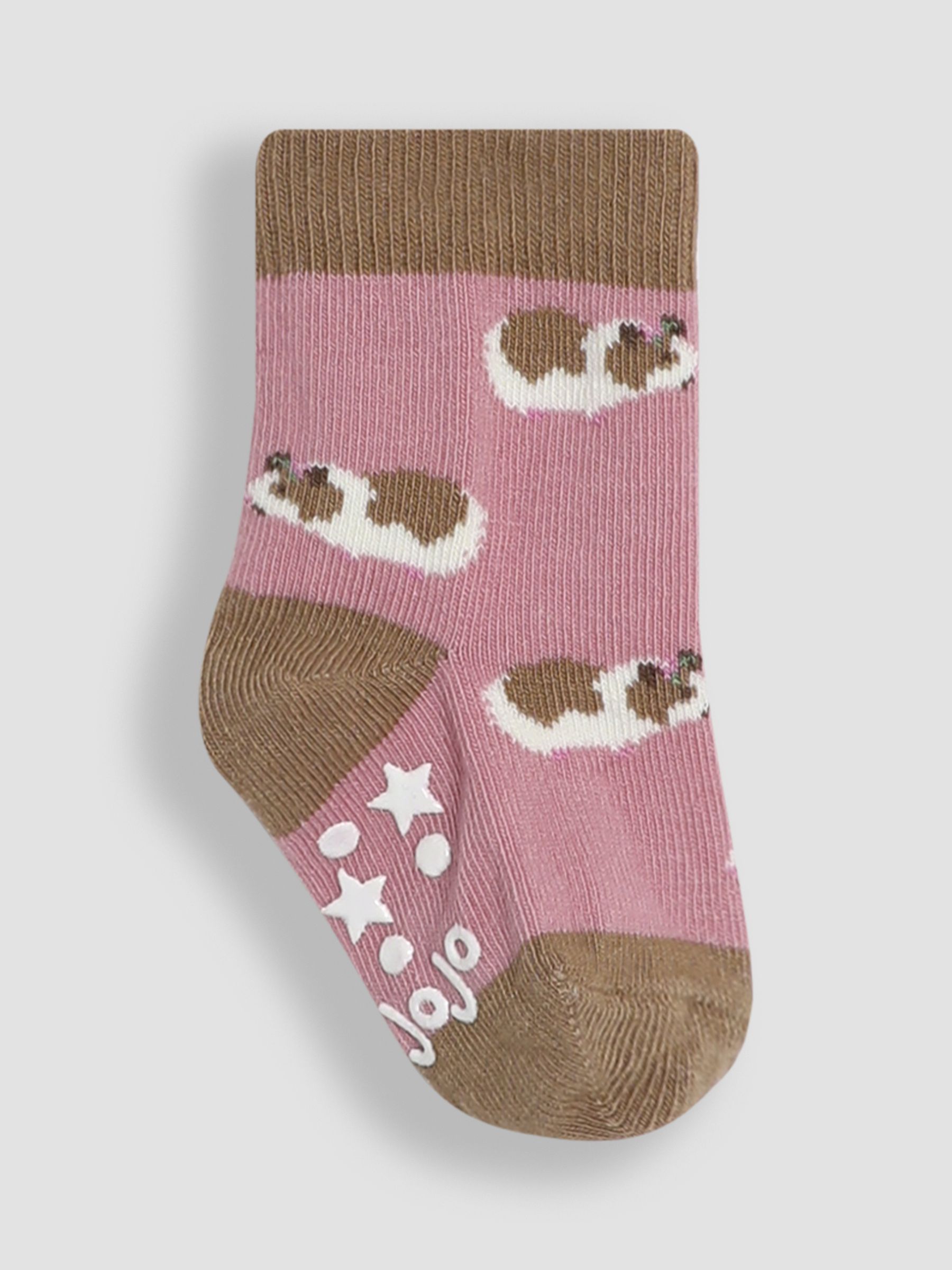 Pink Guinea Pig Cotton Socks 3 Pack - Image 4 of 5
