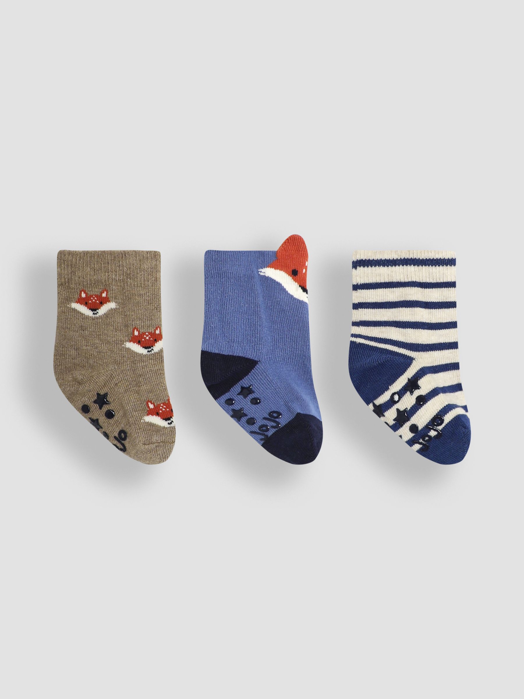 Navy Fox Socks 3 Pack - Image 2 of 5