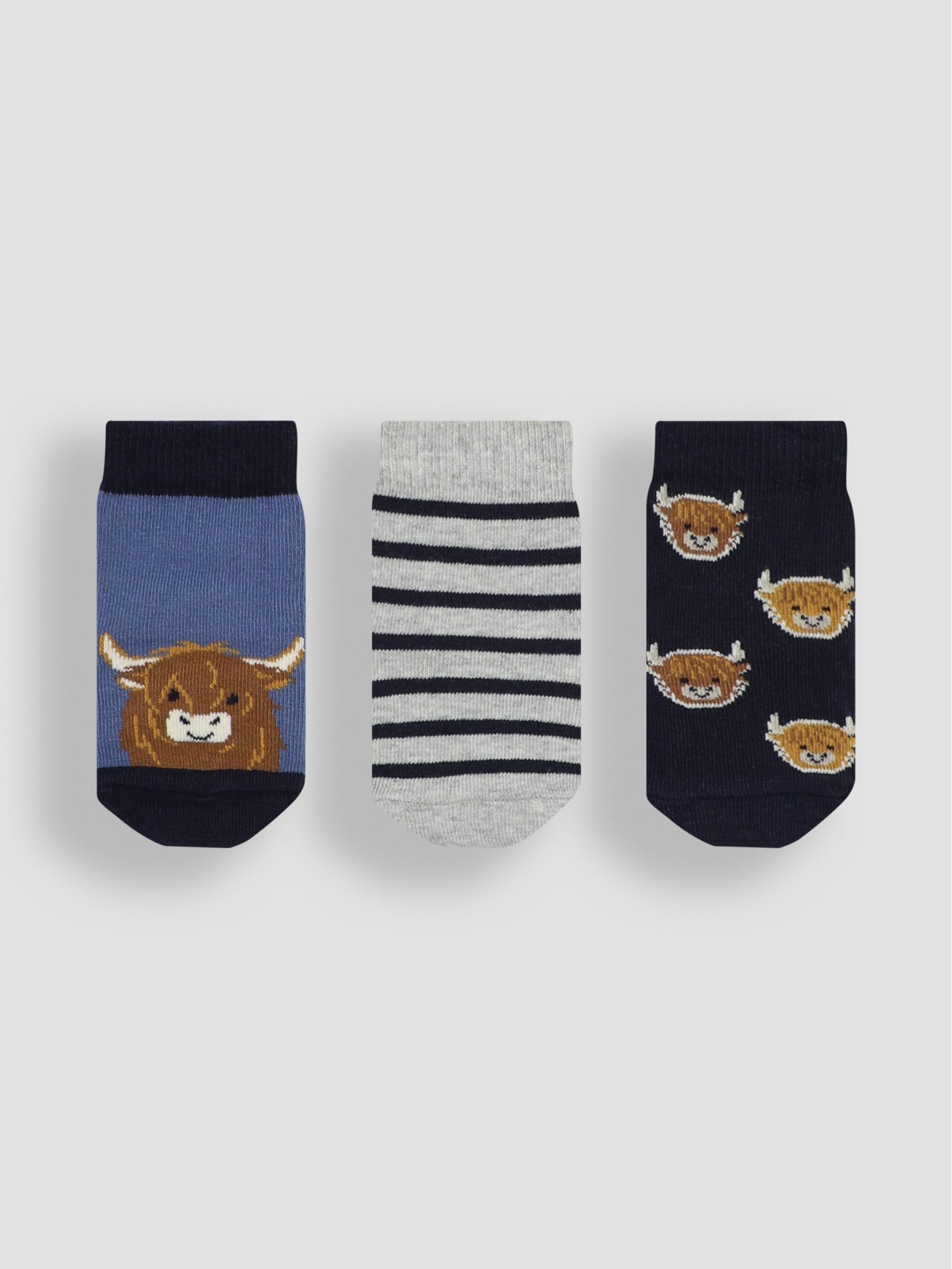 Navy 3-Pack Farmyard Socks - Image 1 of 5