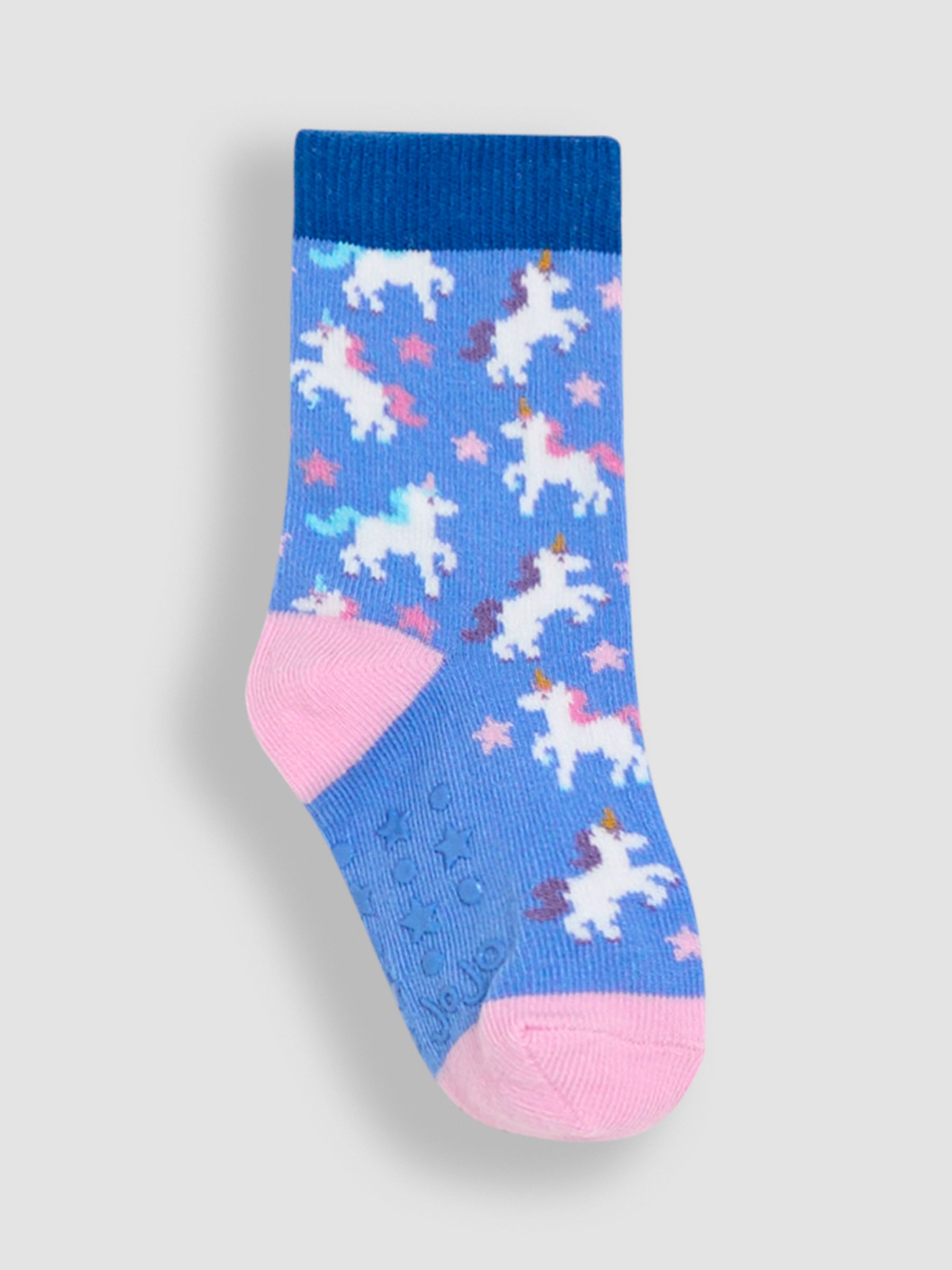 Blue Cotton Socks 3 Pack - Image 2 of 4
