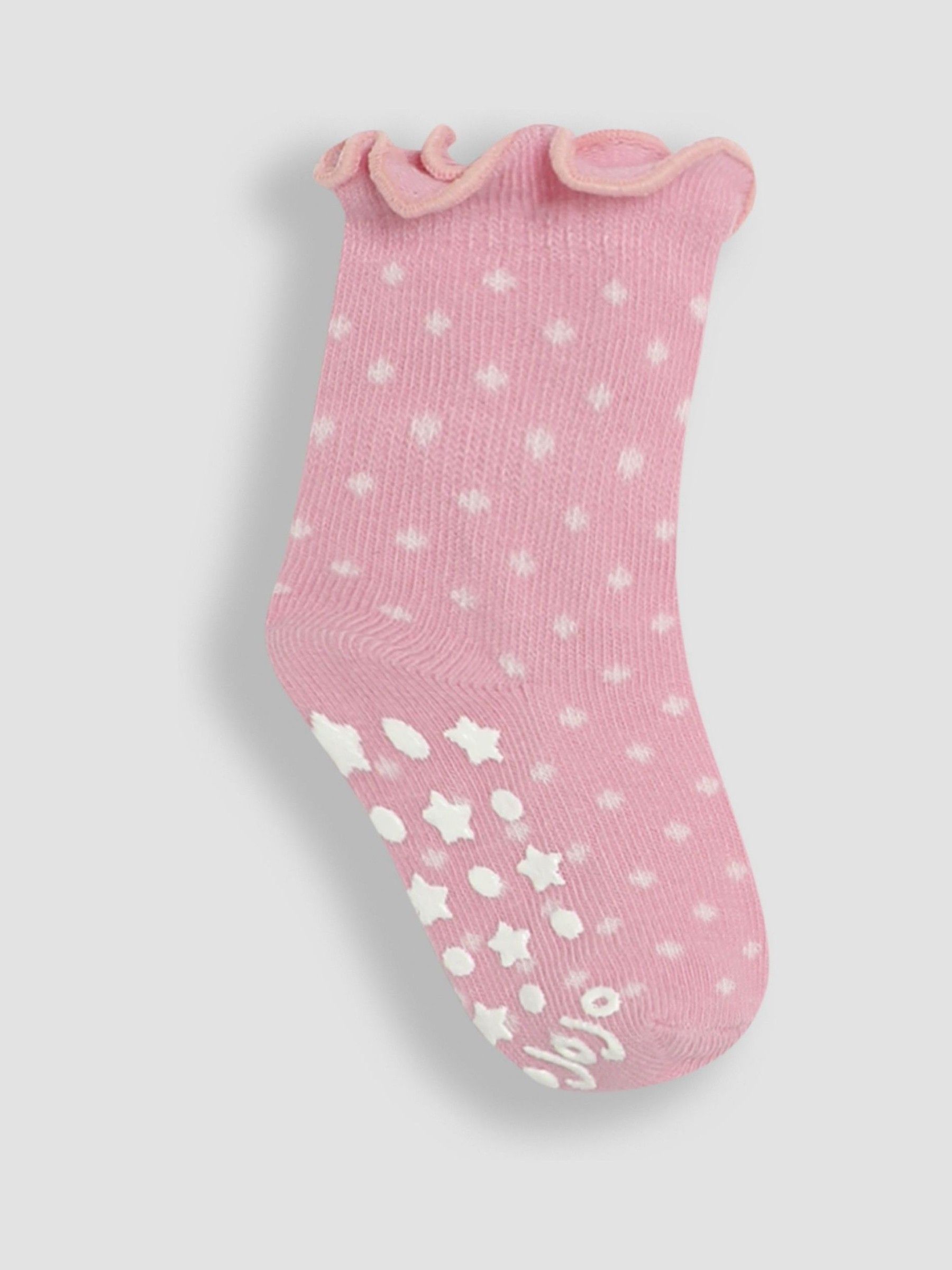 Pink Cotton Frill Socks 3 Pack - Image 2 of 4