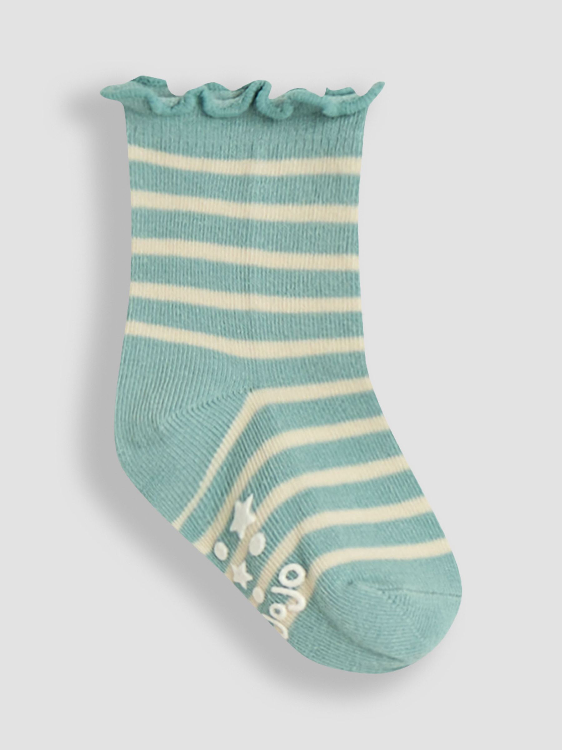Duck Egg Floral Socks 3 Pack - Image 2 of 4
