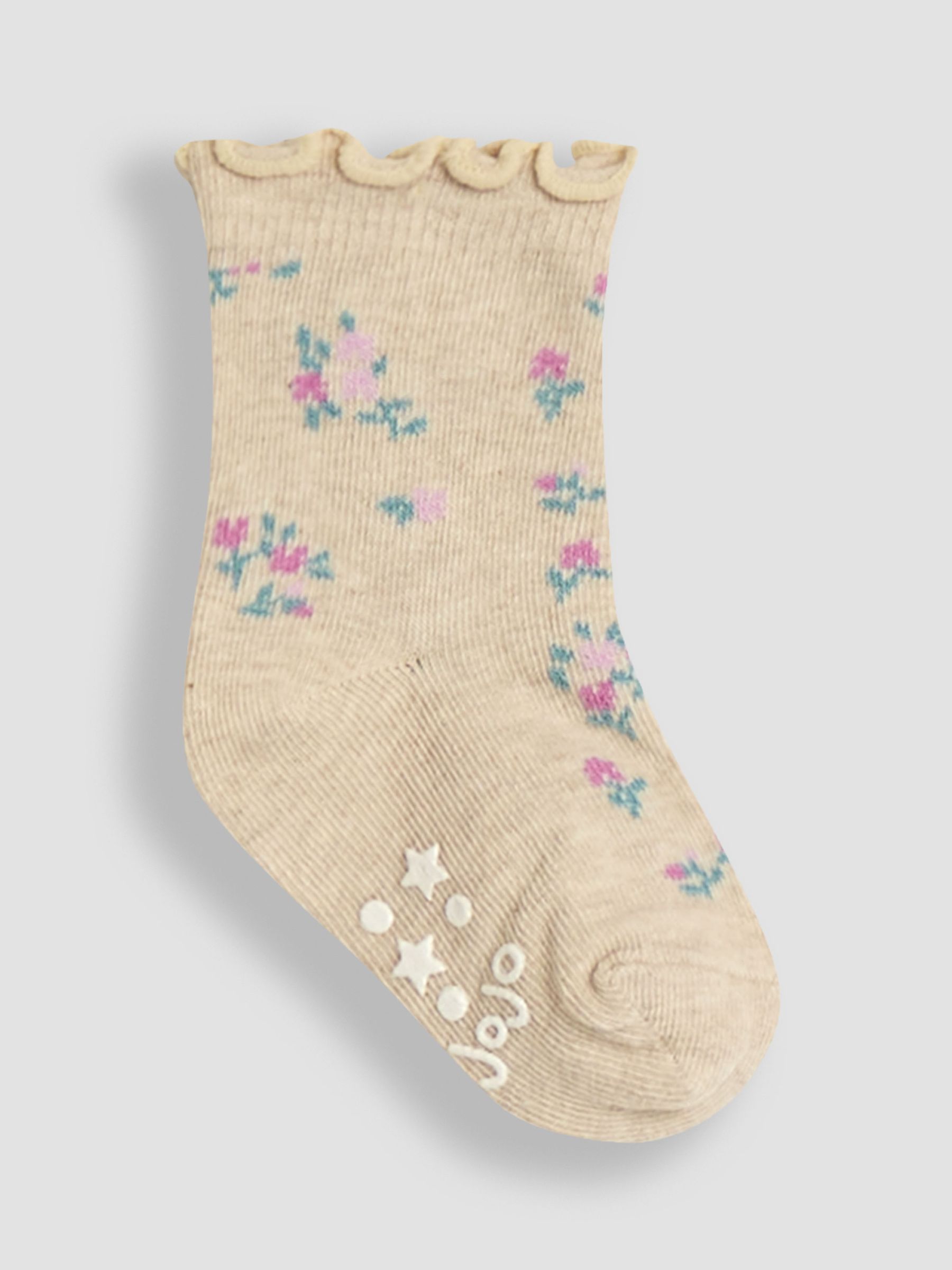 Duck Egg Floral Socks 3 Pack - Image 3 of 4