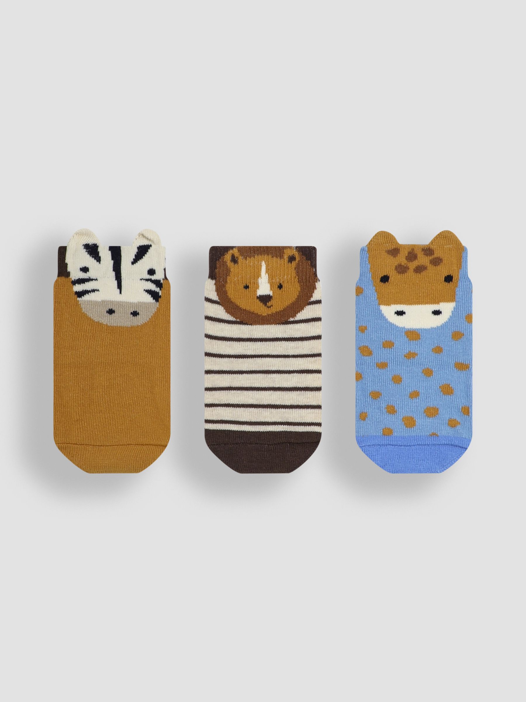 Blue Safari Socks 3 Pack - Image 1 of 5