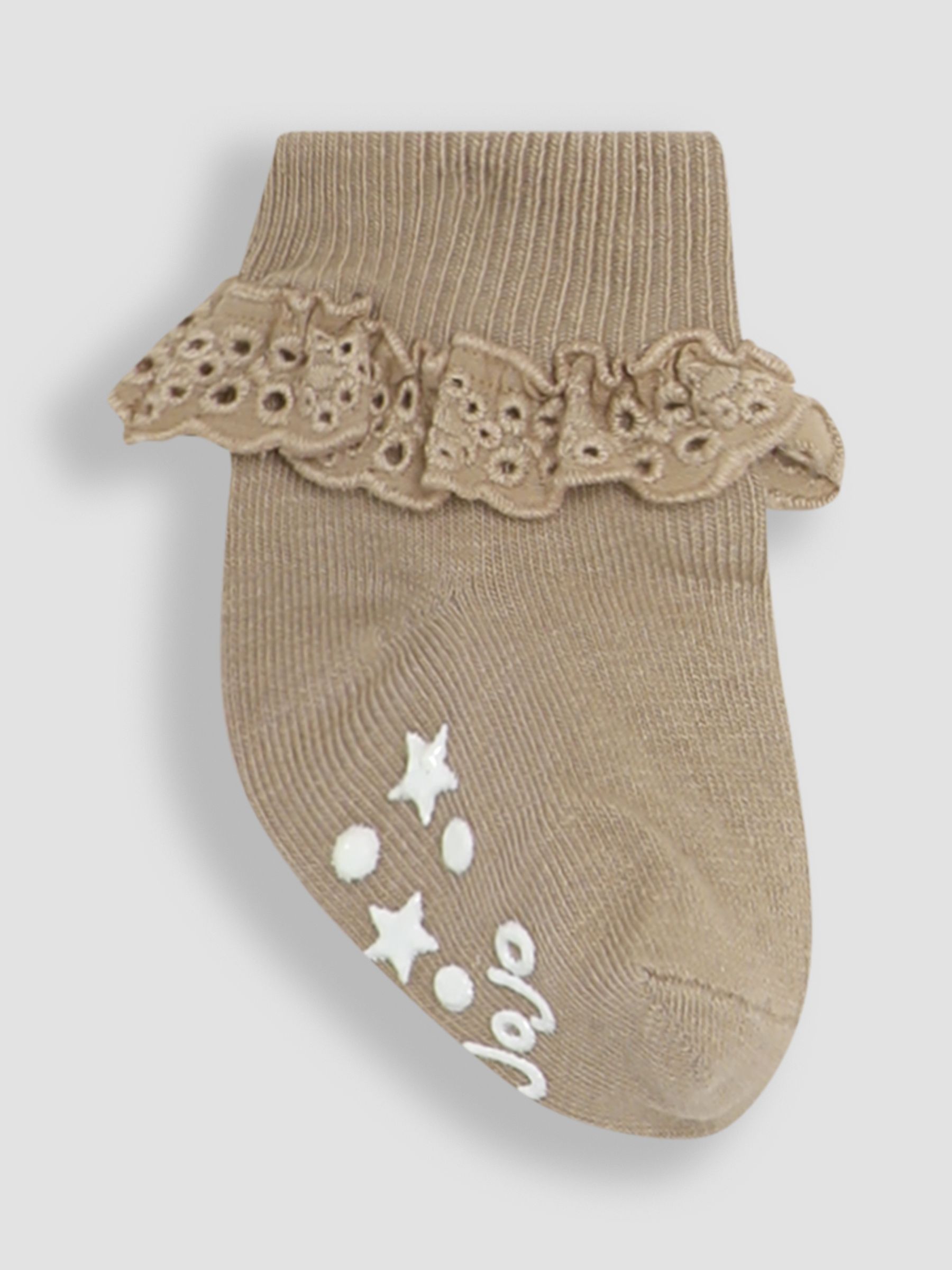 Natural Frill Socks 3 Pack - Image 2 of 4