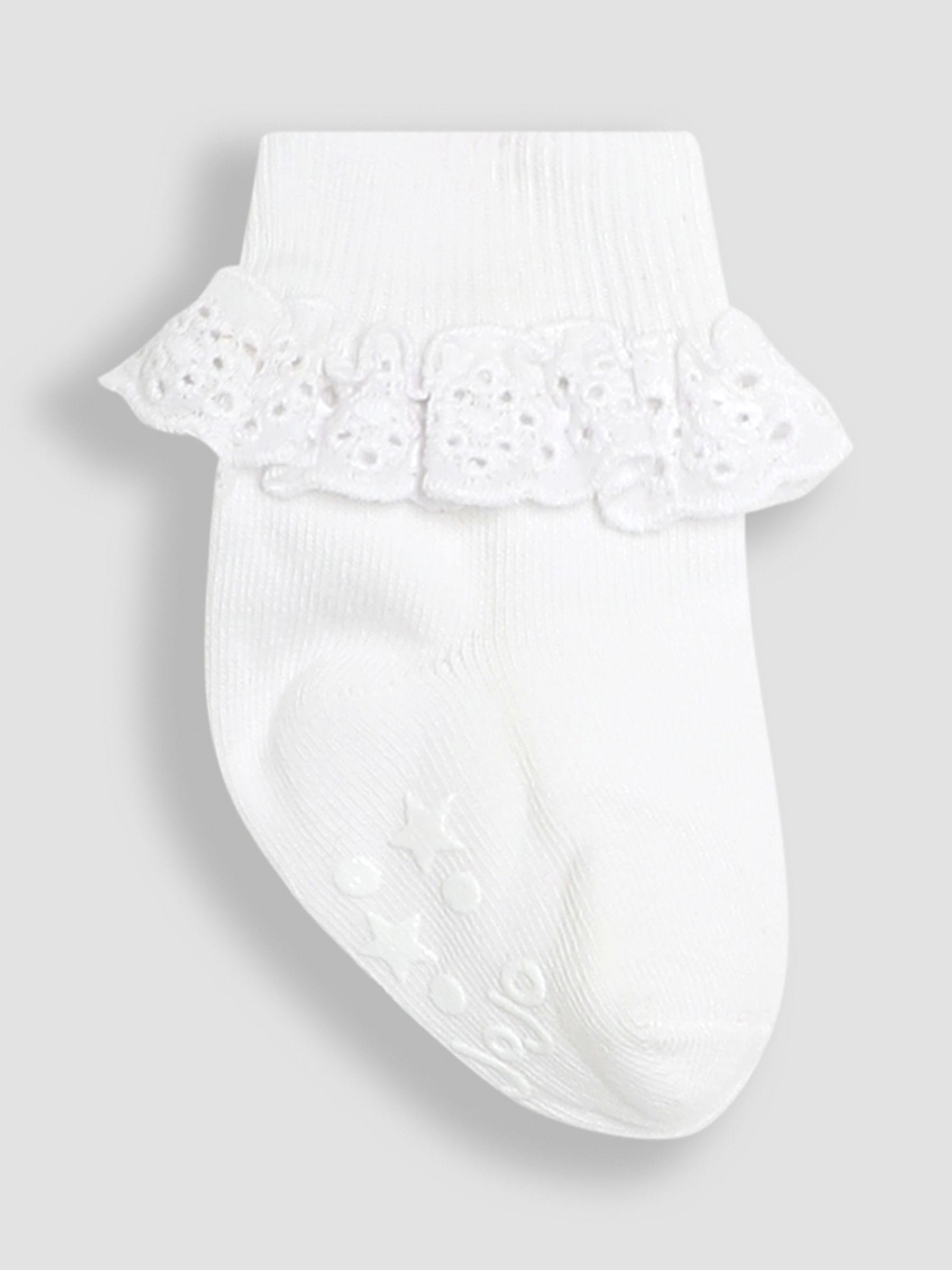 Natural Frill Socks 3 Pack - Image 3 of 4