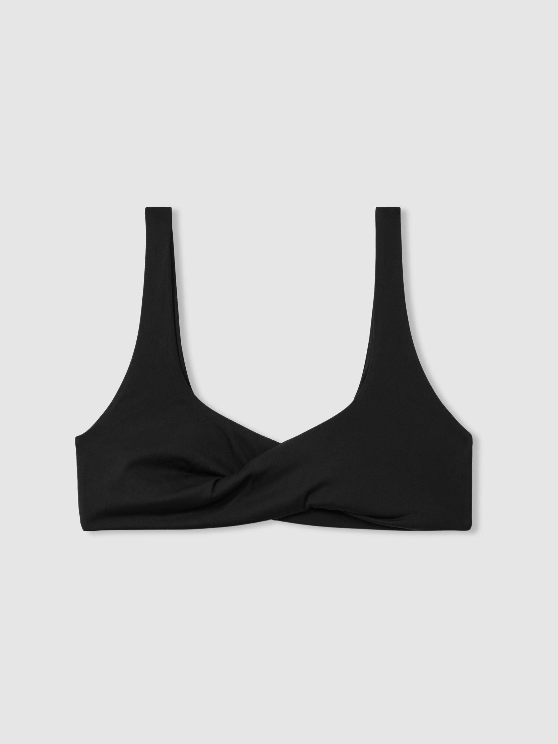 Calvin Klein Underwear Twist Detail Bikini Top in Black - Image 1 of 2