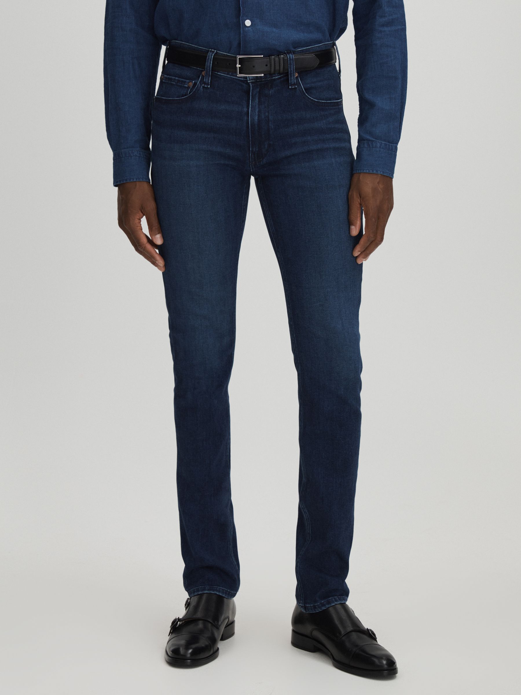 Paige Slim Fit Stretch Jeans in Rolland - Image 3 of 6