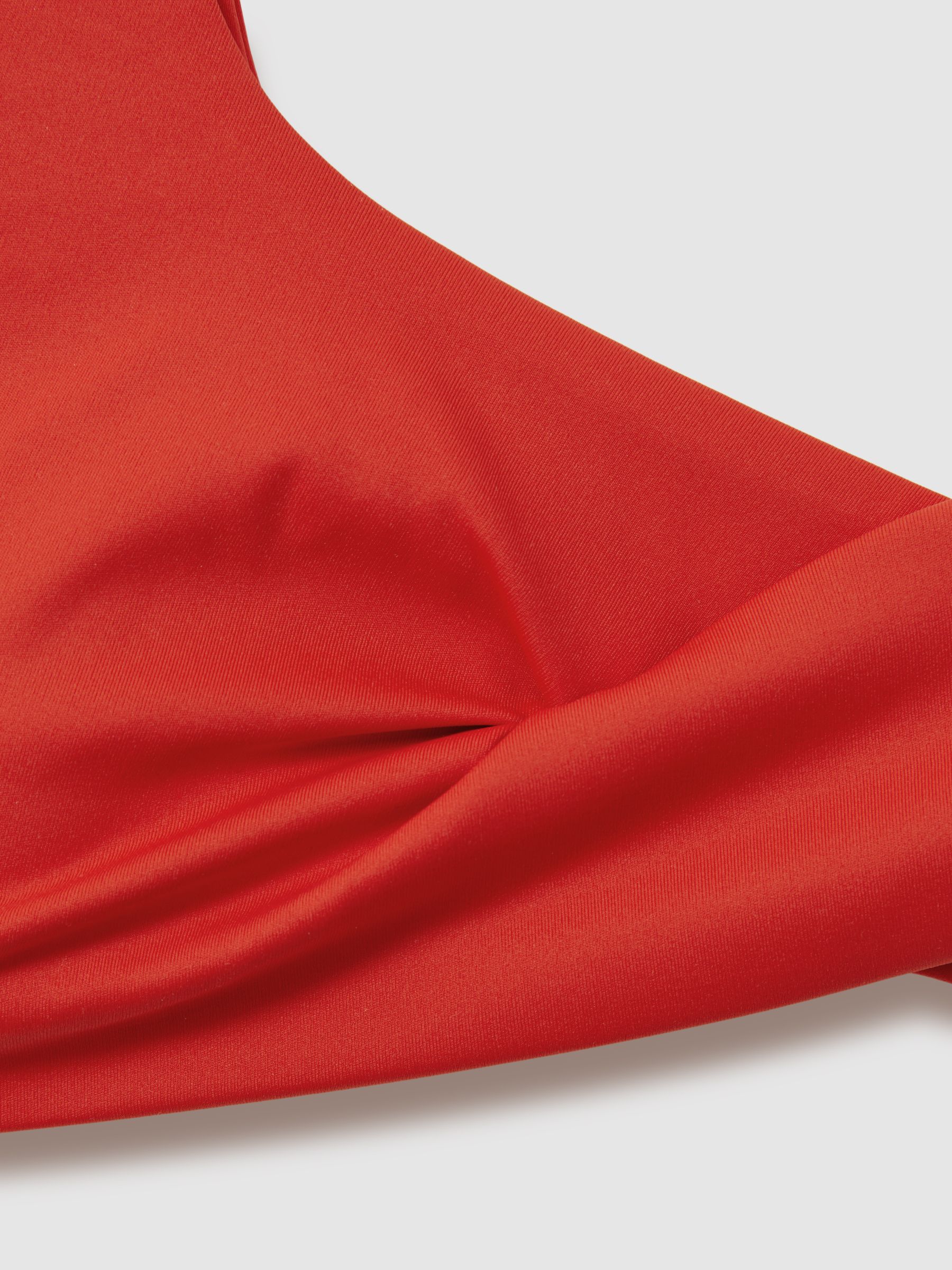Calvin Klein Underwear Twist Detail Bikini Top in Red - Image 2 of 2