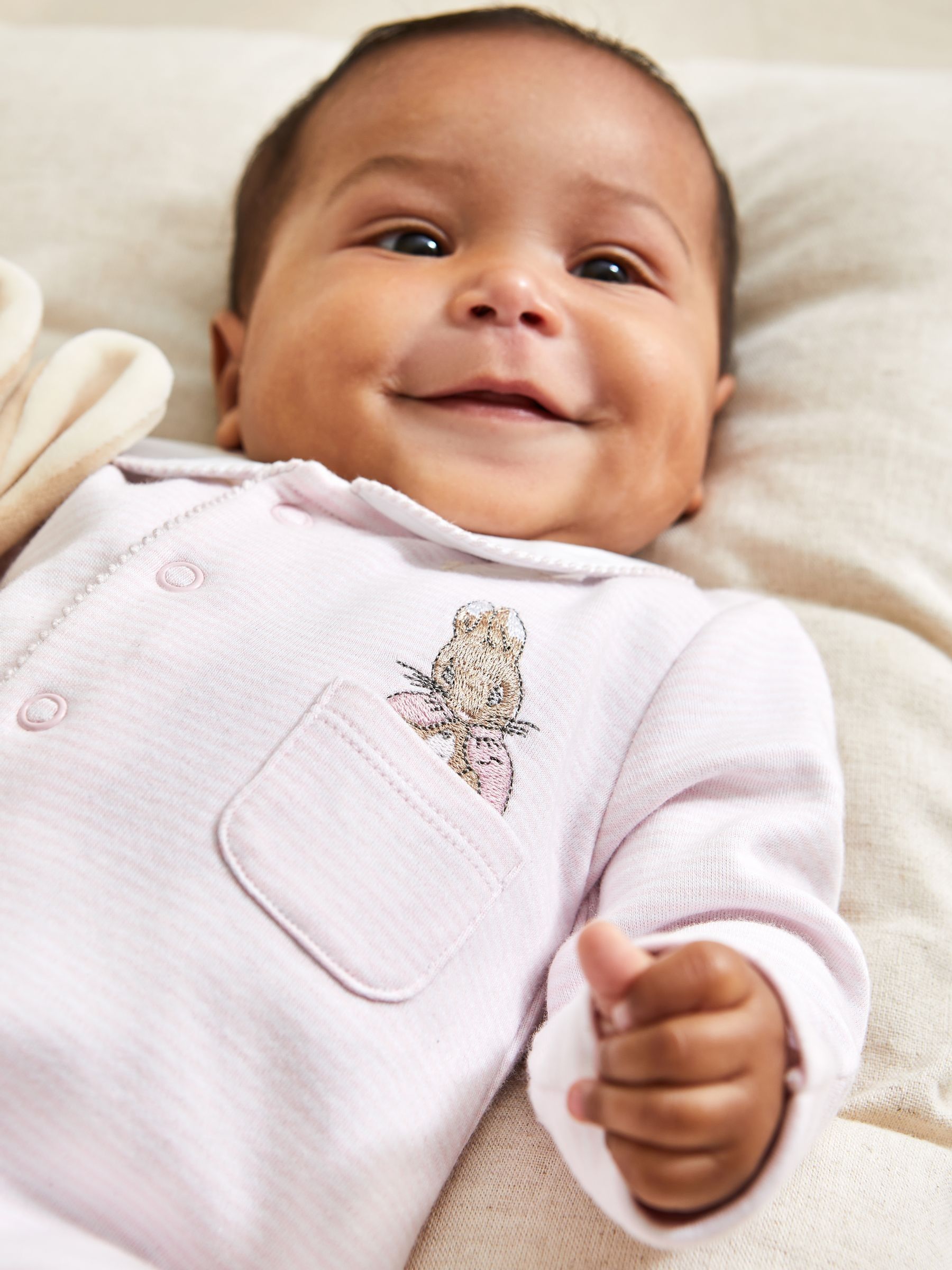 Pink Flopsy Bunny Sleepsuit & Comforter Gift Set - Image 2 of 8