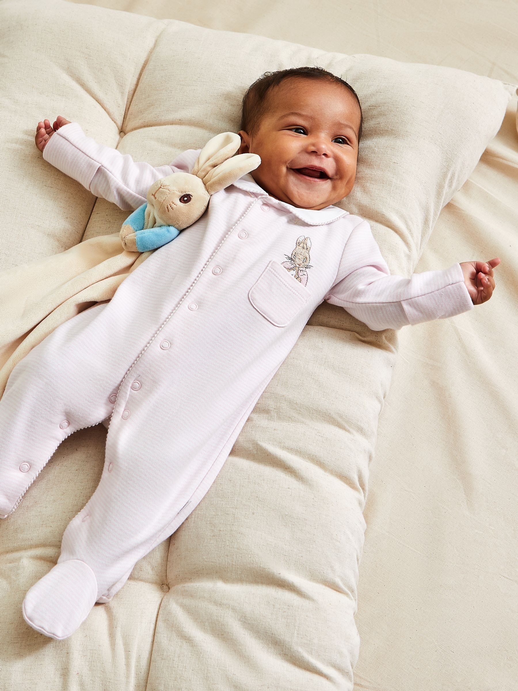 Pink Flopsy Bunny Sleepsuit & Comforter Gift Set - Image 3 of 8