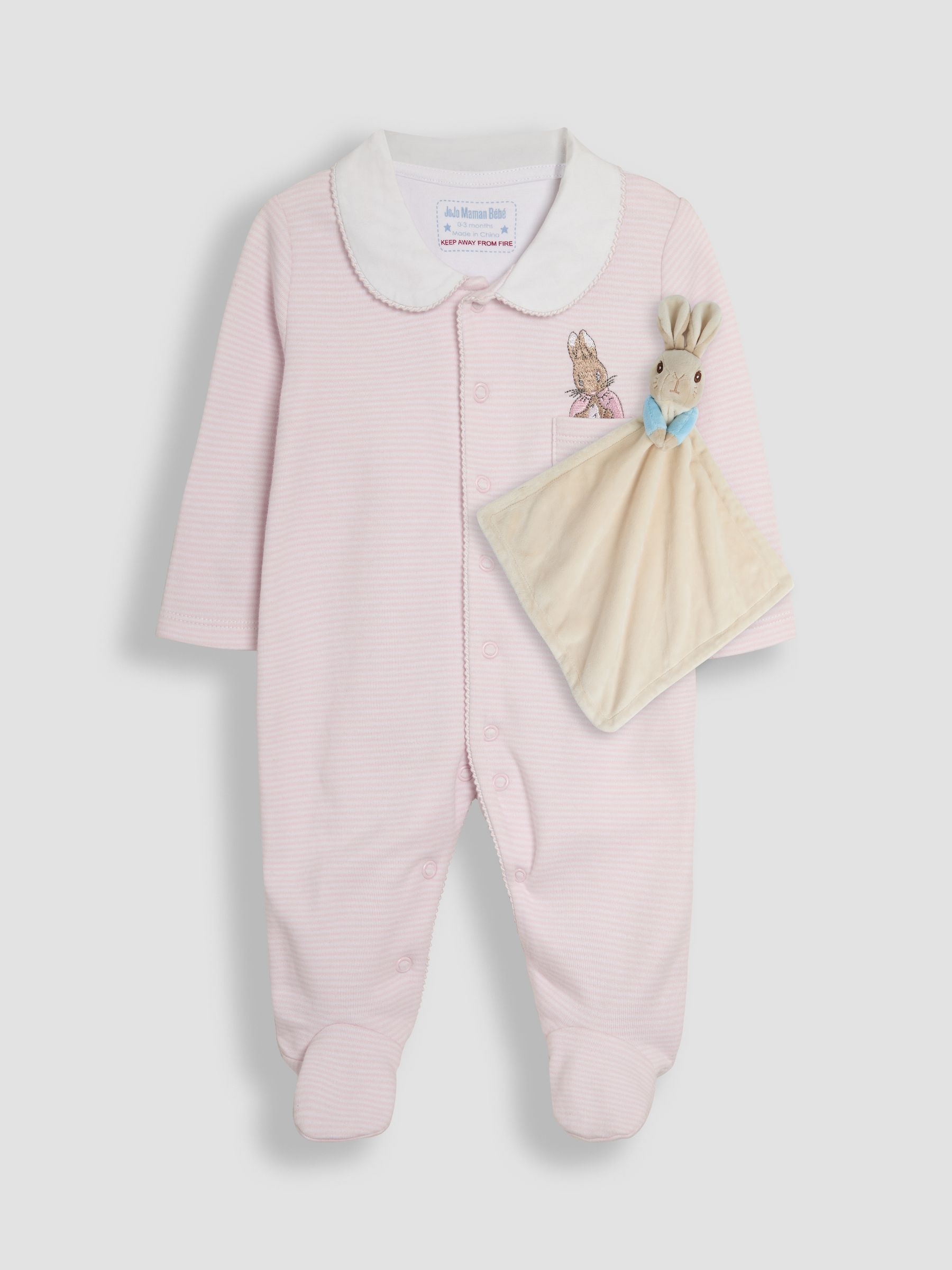 Pink Flopsy Bunny Sleepsuit & Comforter Gift Set - Image 4 of 8
