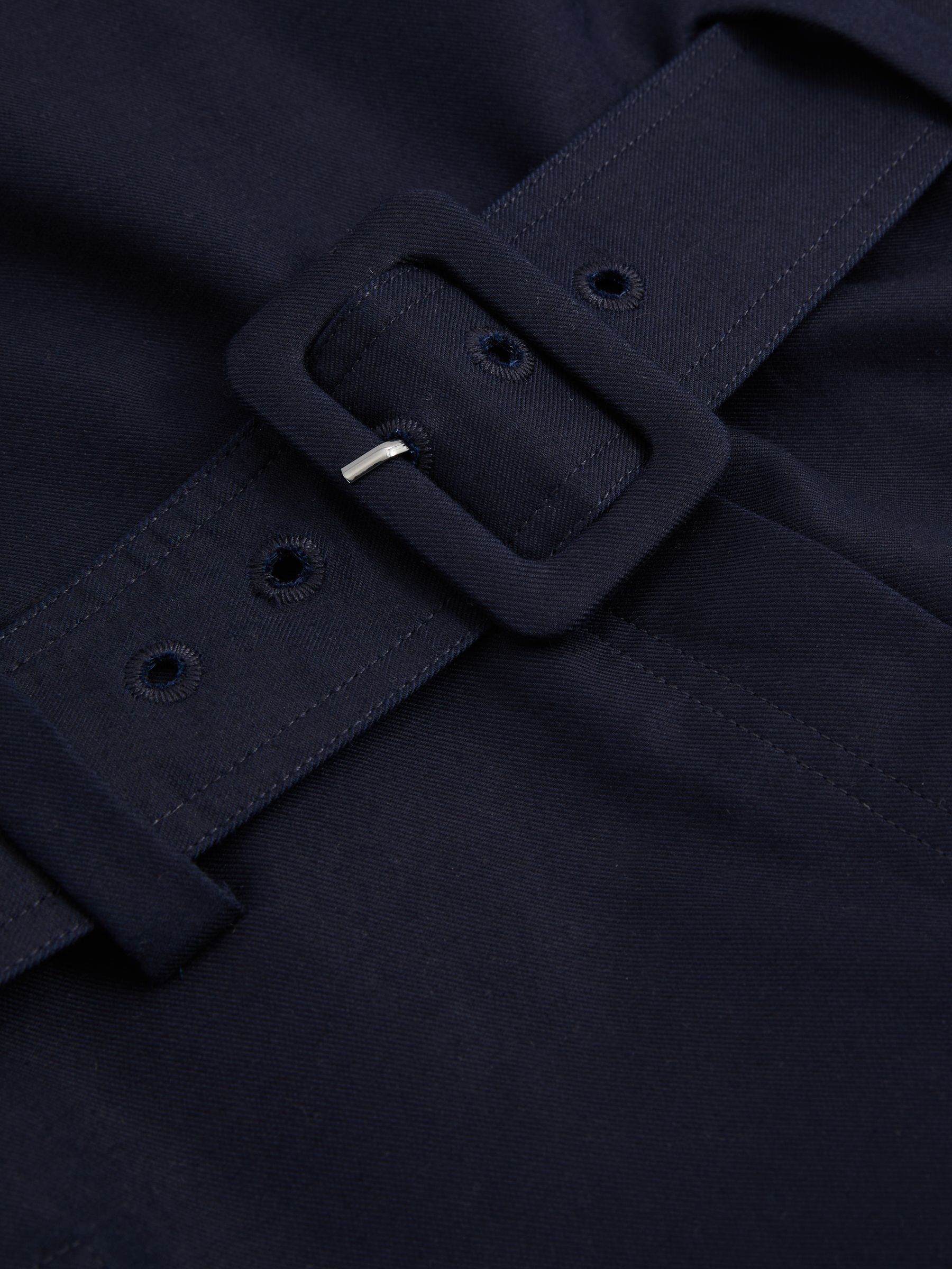 Lois Navy Strapless Belted Wide Leg Jumpsuit - Image 7 of 7