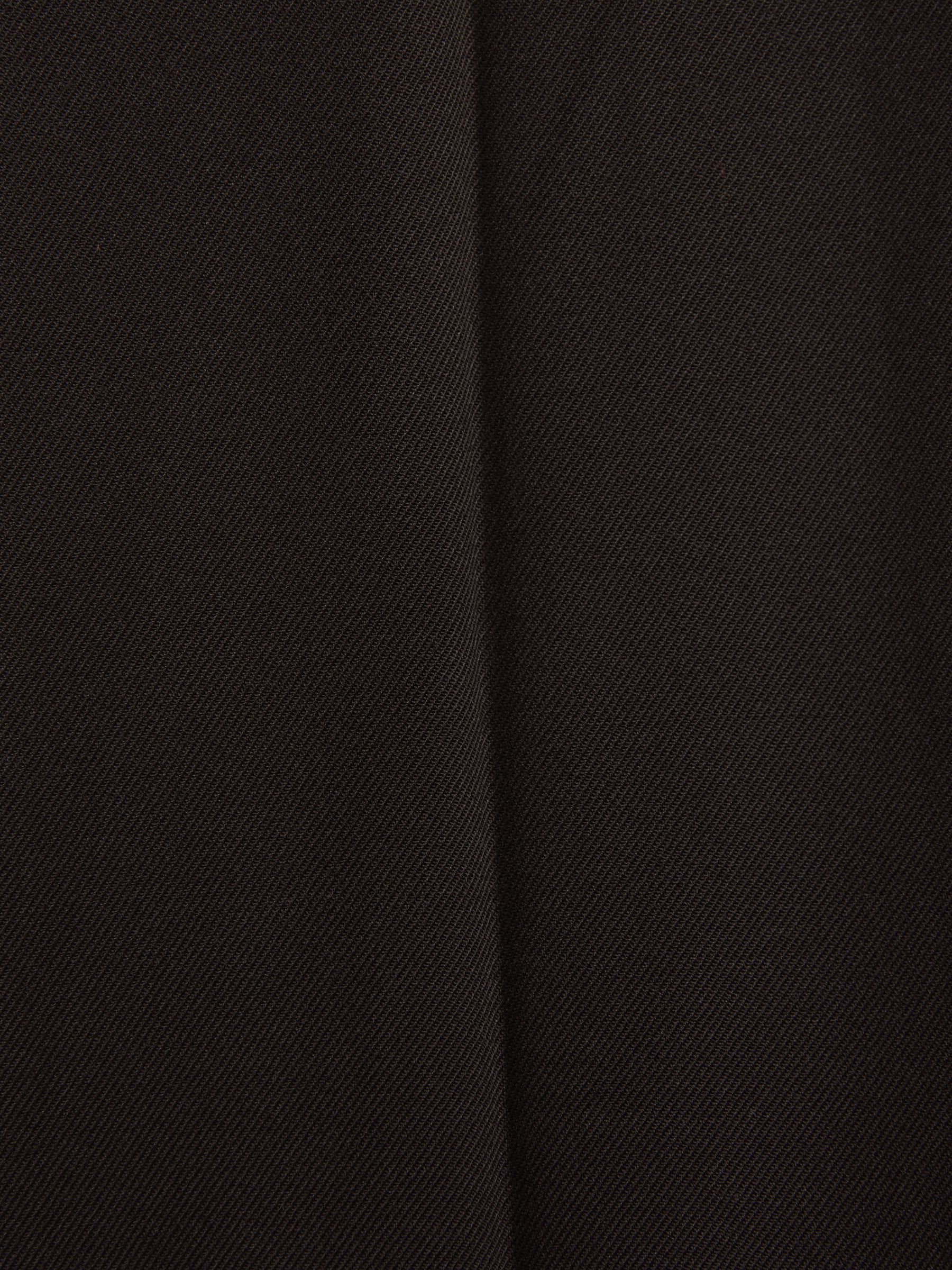 Evelyn Chocolate Wool Blend Wide Leg Suit Trousers - Image 5 of 5