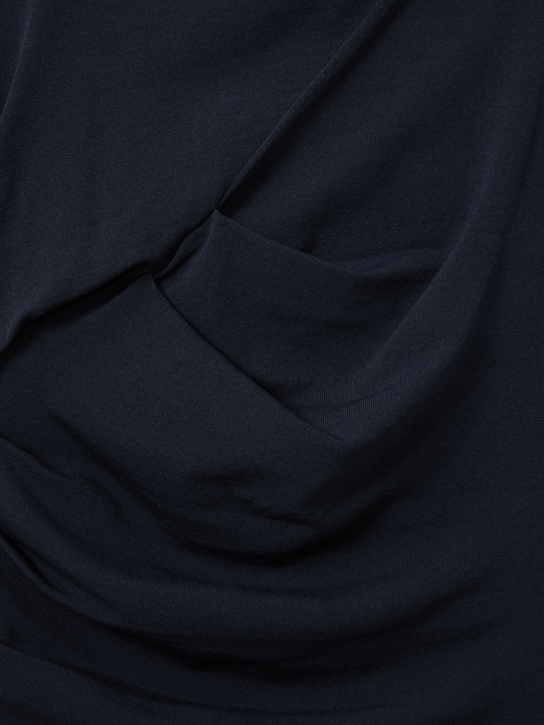 Draped Front Ruched Top in Teal - Image 5 of 5